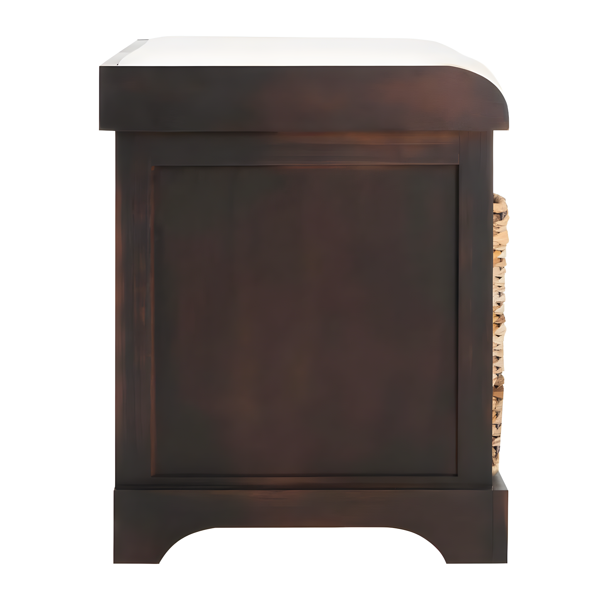 Freddy Wicker Storage Bench - AMH5736 - Brown - Safavieh