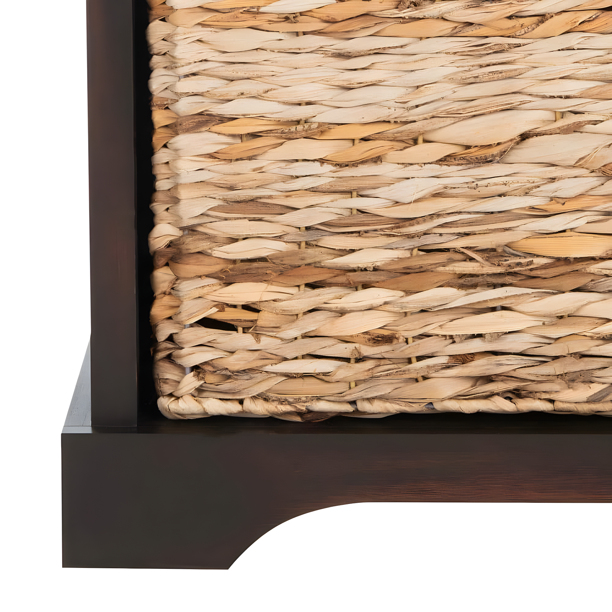 Freddy Wicker Storage Bench - AMH5736 - Brown - Safavieh