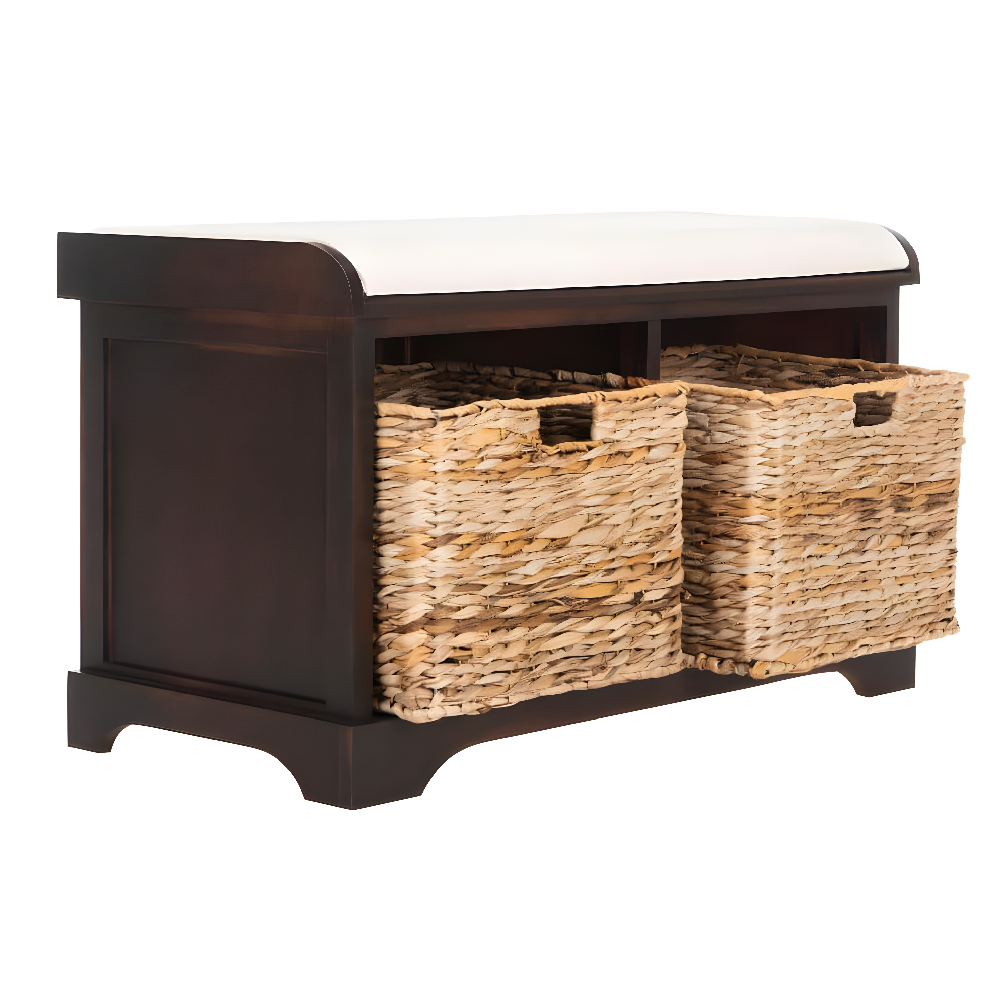 Freddy Wicker Storage Bench - AMH5736 - Brown - Safavieh
