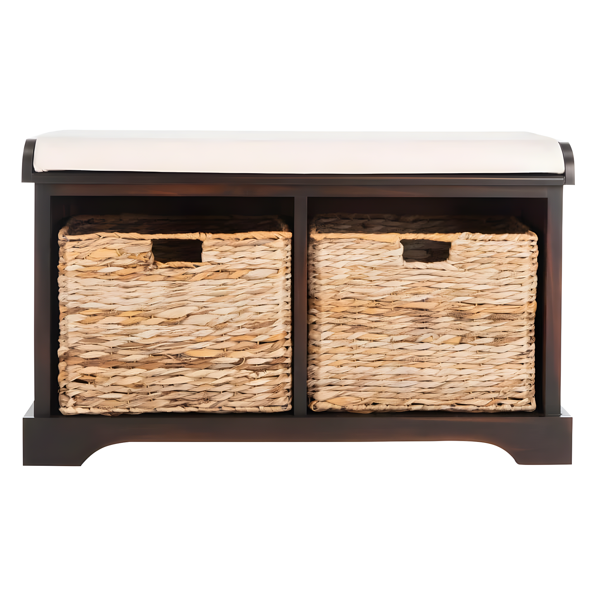 Freddy Wicker Storage Bench - AMH5736 - Brown - Safavieh