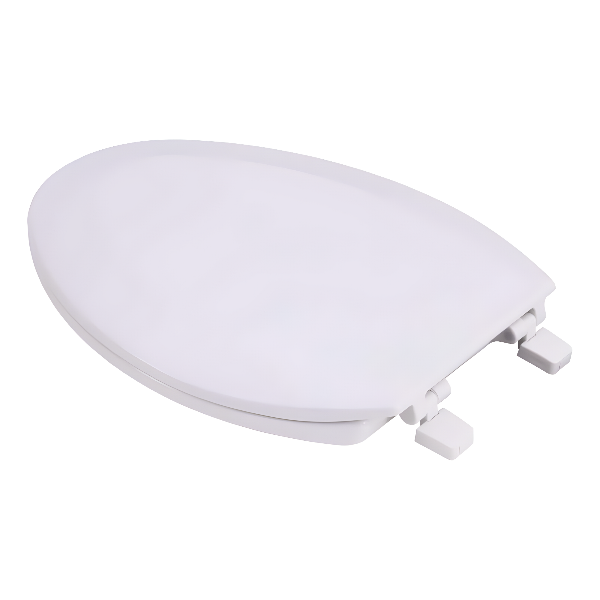 EZ-FLO 65903 Elongated Plastic Toilet Seat with Lid, White
