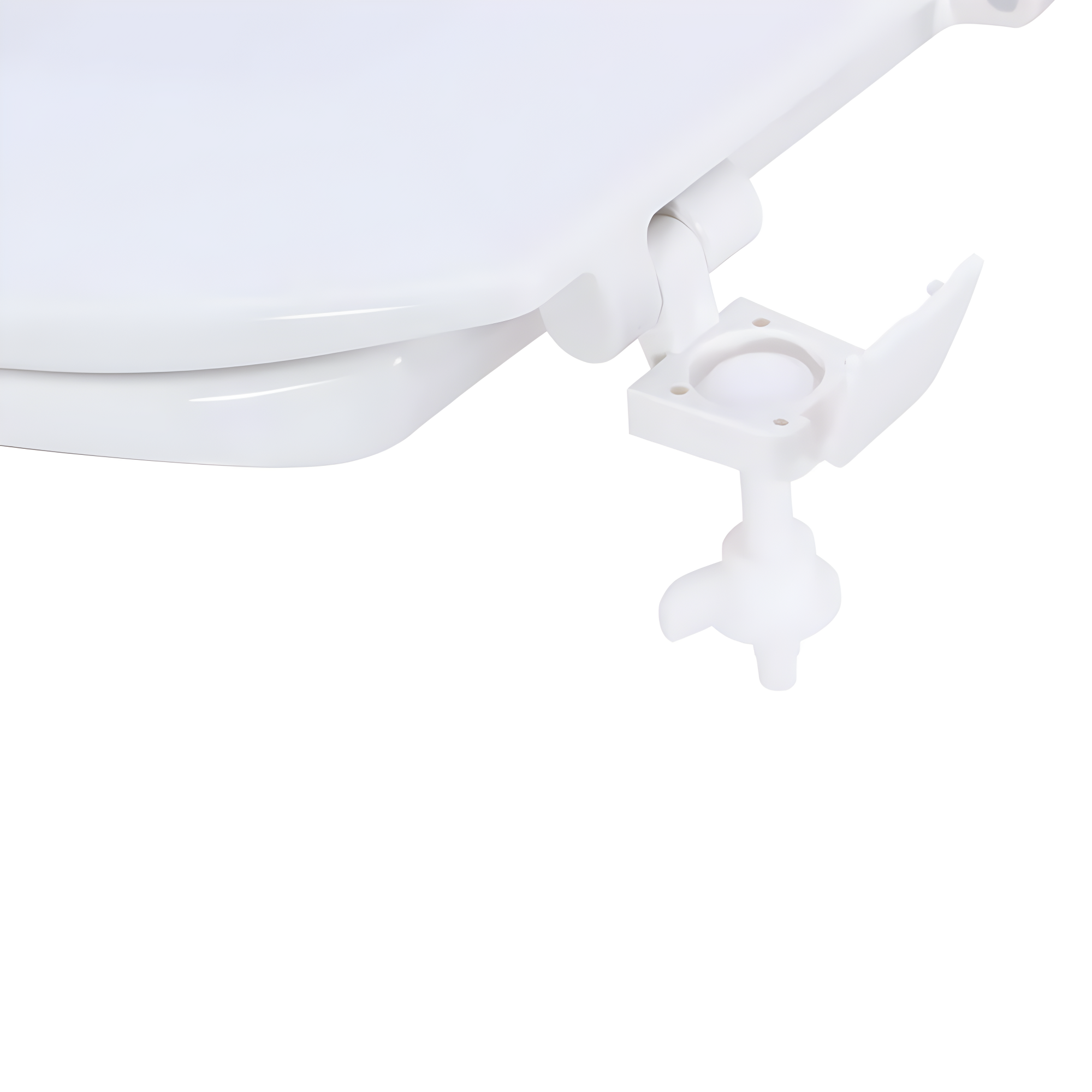 EZ-FLO 65903 Elongated Plastic Toilet Seat with Lid, White