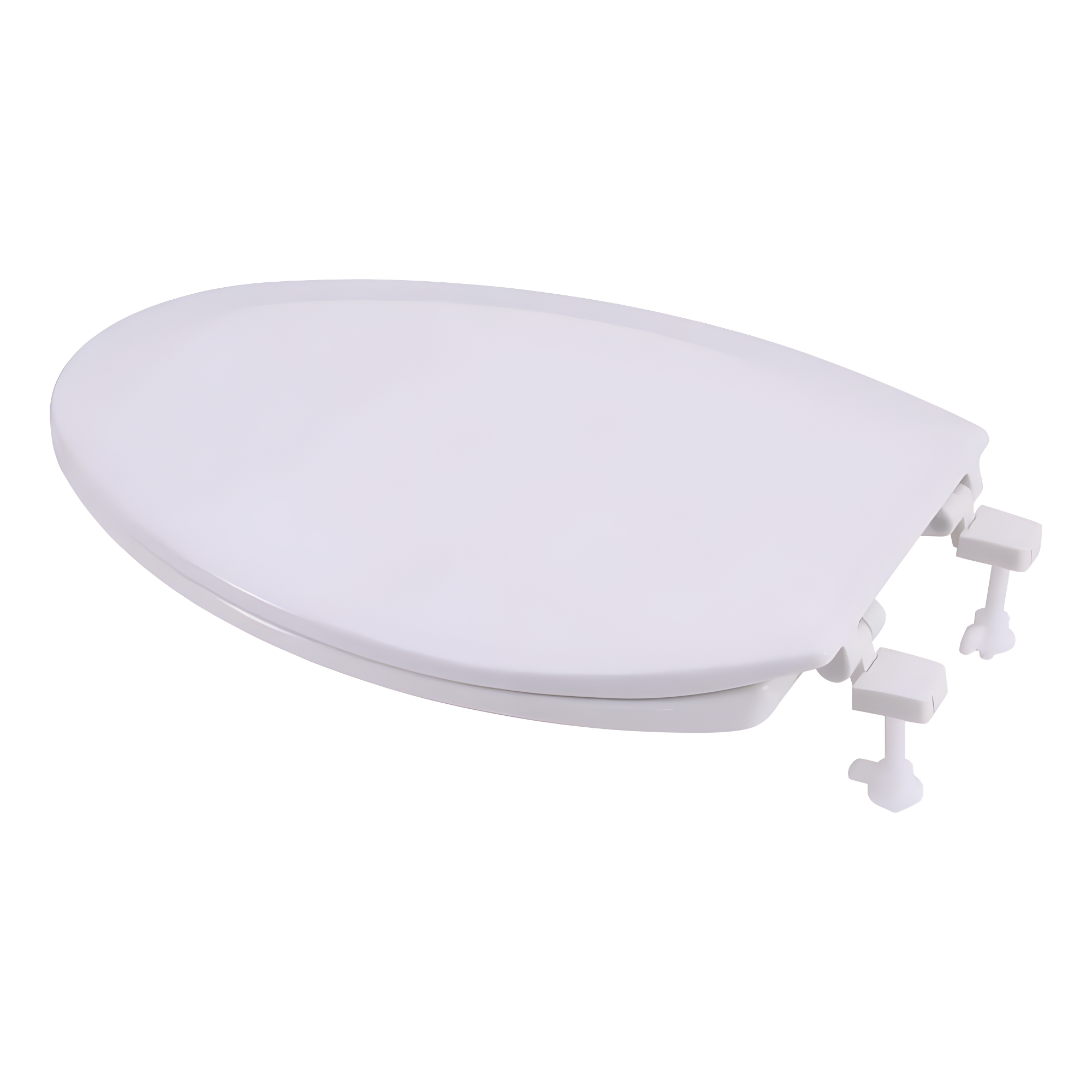 EZ-FLO 65903 Elongated Plastic Toilet Seat with Lid, White