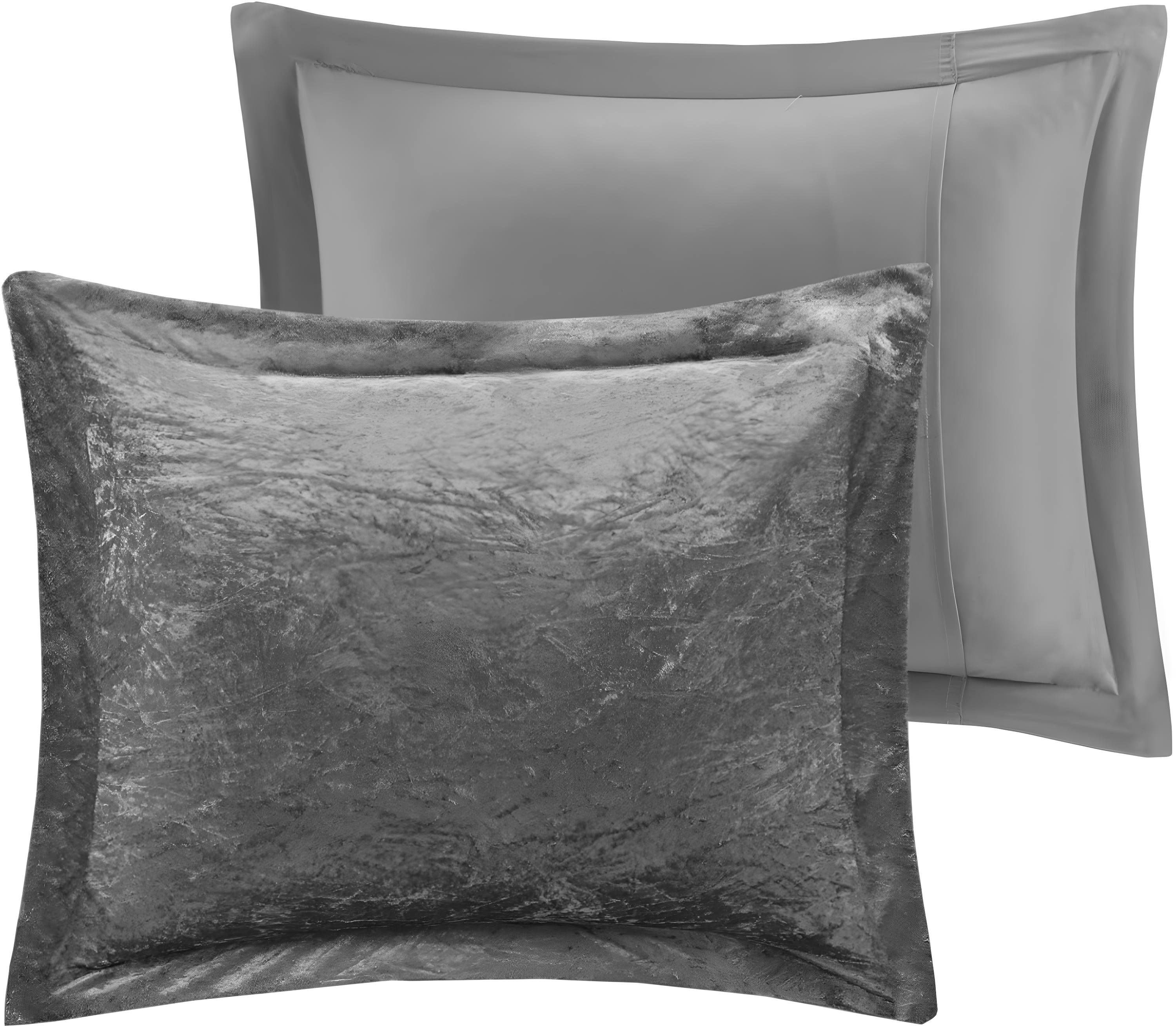 Intelligent Design Felicia Crushed Velvet Comforter Set with Throw Pillow