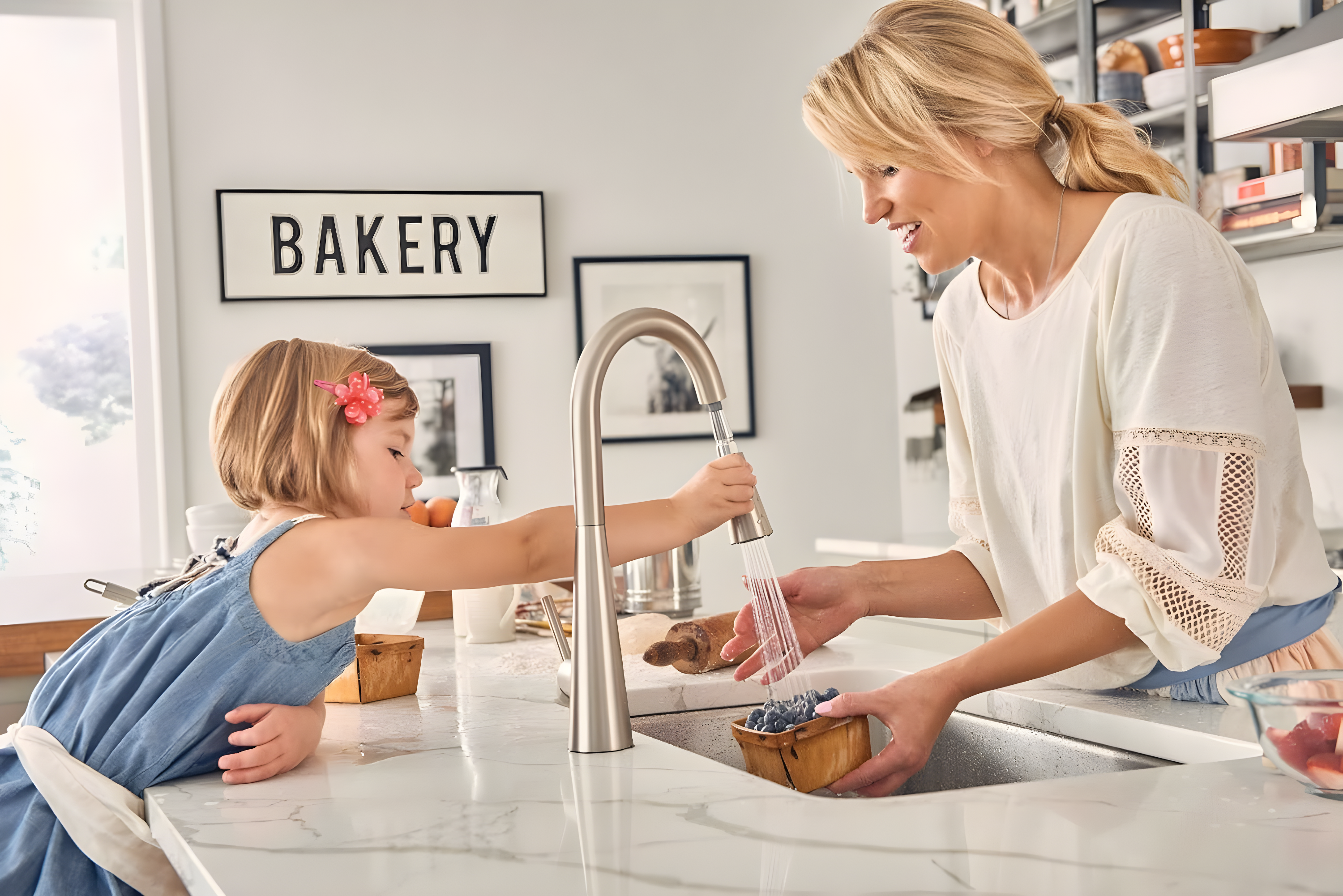 Moen Sleek Pull Down Single Handle Kitchen Faucet with Power Boost Technology and Duralock