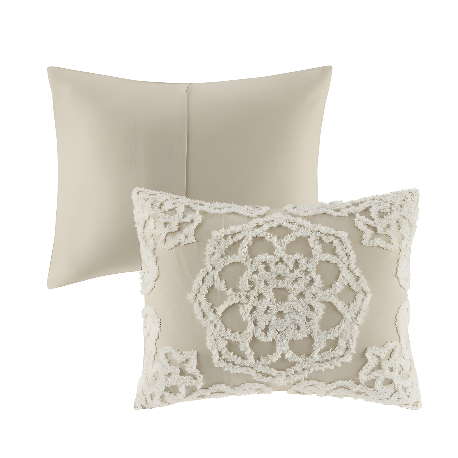 Madison Park Laetitia Tufted Cotton Chenille Medallion Comforter Set