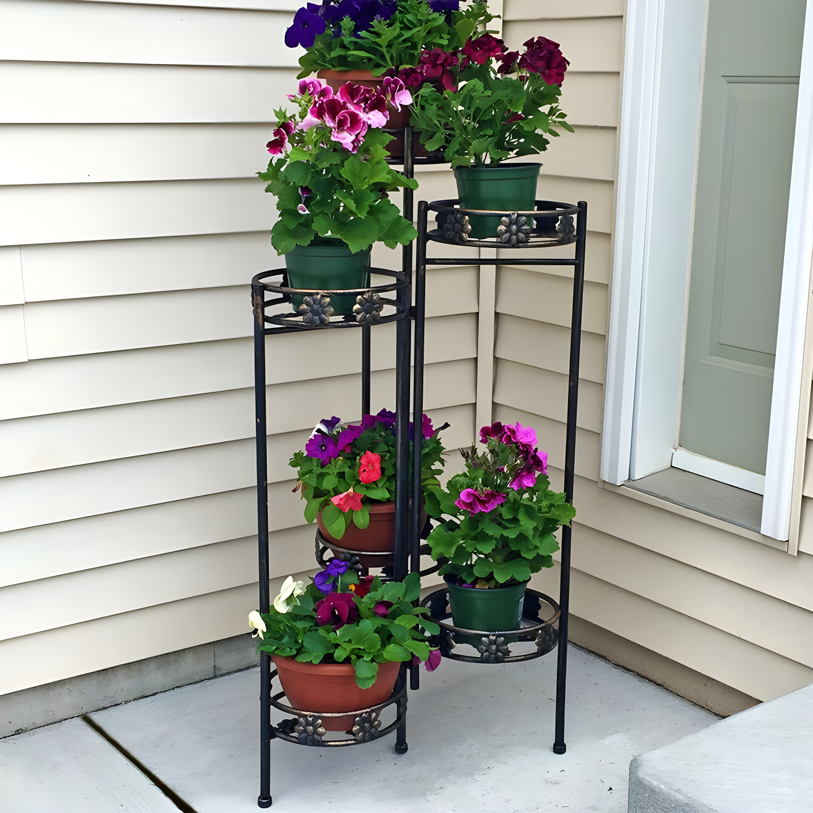SunnyDaze Decor Metal Weather Resistant Plant Stand