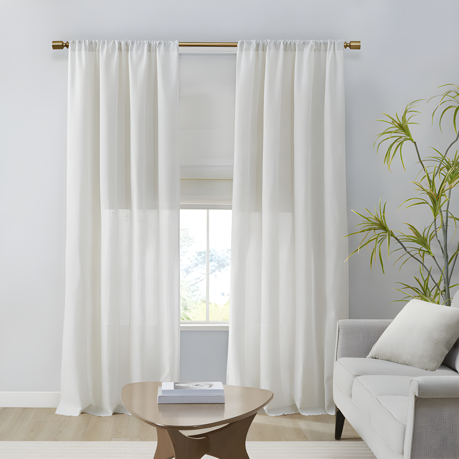 Kyler Linen Blend Light Filtering Roman Shade