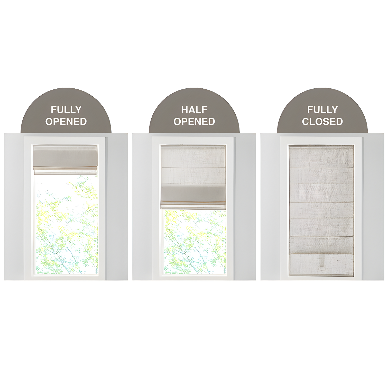 Kyler Linen Blend Light Filtering Roman Shade