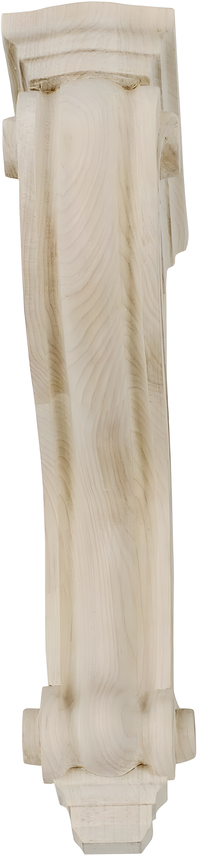 Architectural Products by Outwater L.L.C. 8 in x 2 in x 4-3/4 in Unfinished Small Solid Classic Traditional Plain Wood Corbel