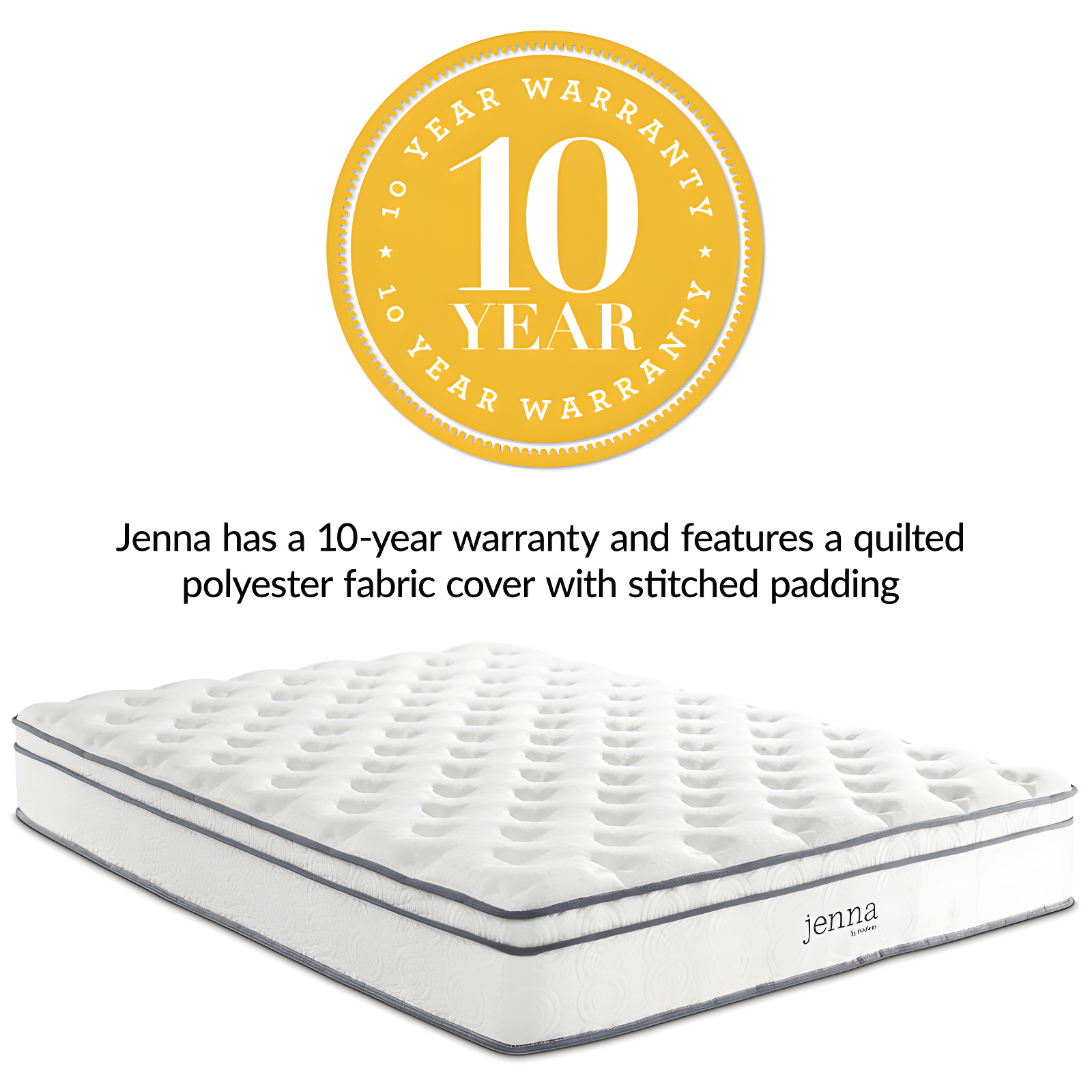 Modway Modway Jenna Innerspring and Foam Mattress