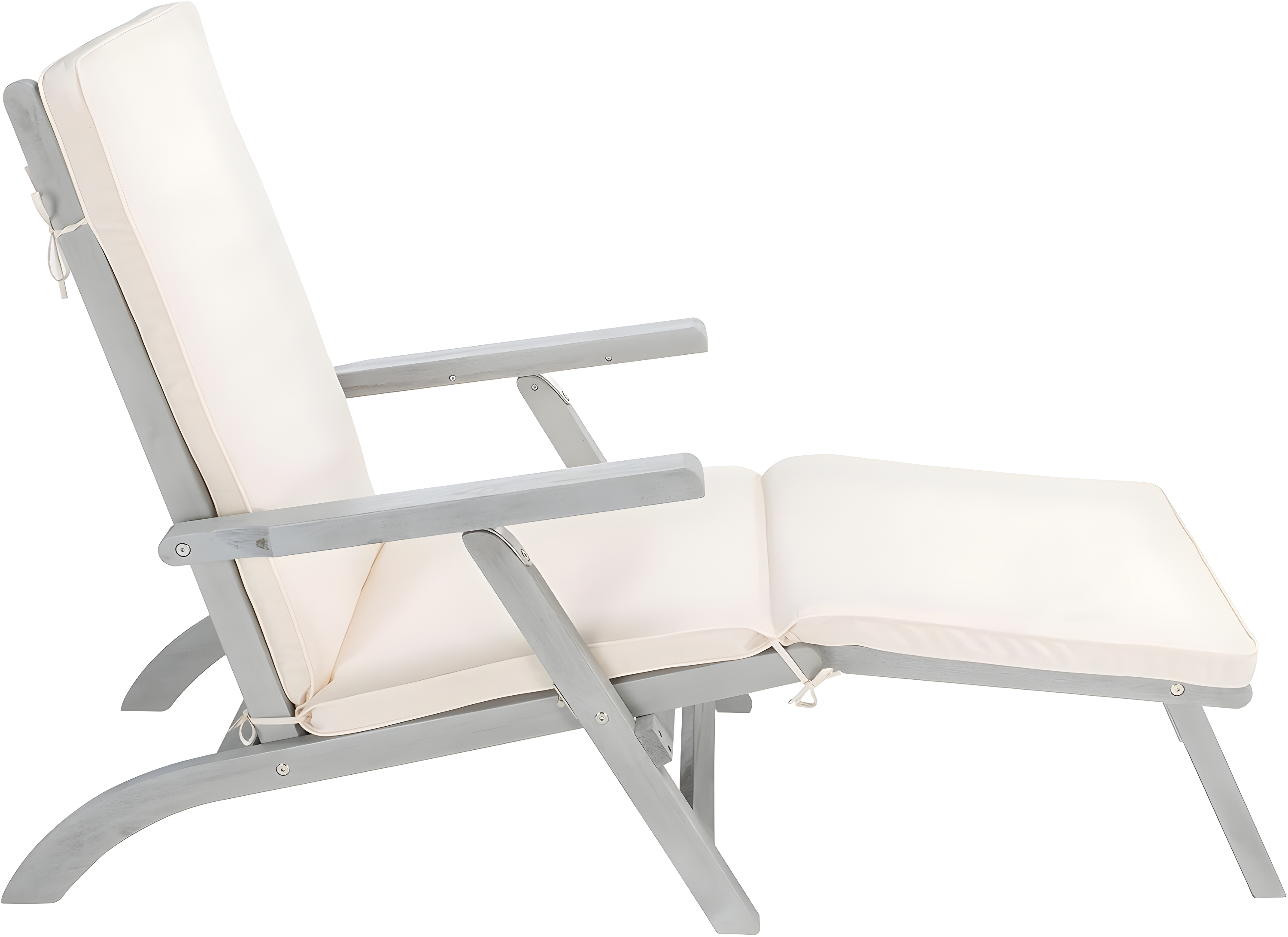 Palmdale Lounge Chair - Outdoor - PAT7015 - Grey/Beige -Safavieh