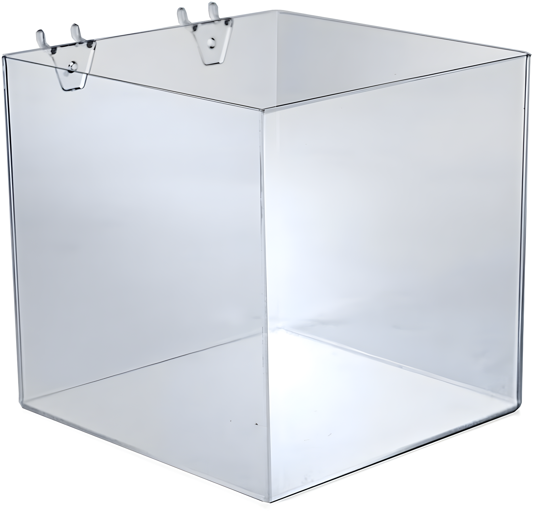 8" Cube Bin for Pegboard or Slatwall, 4-Pack