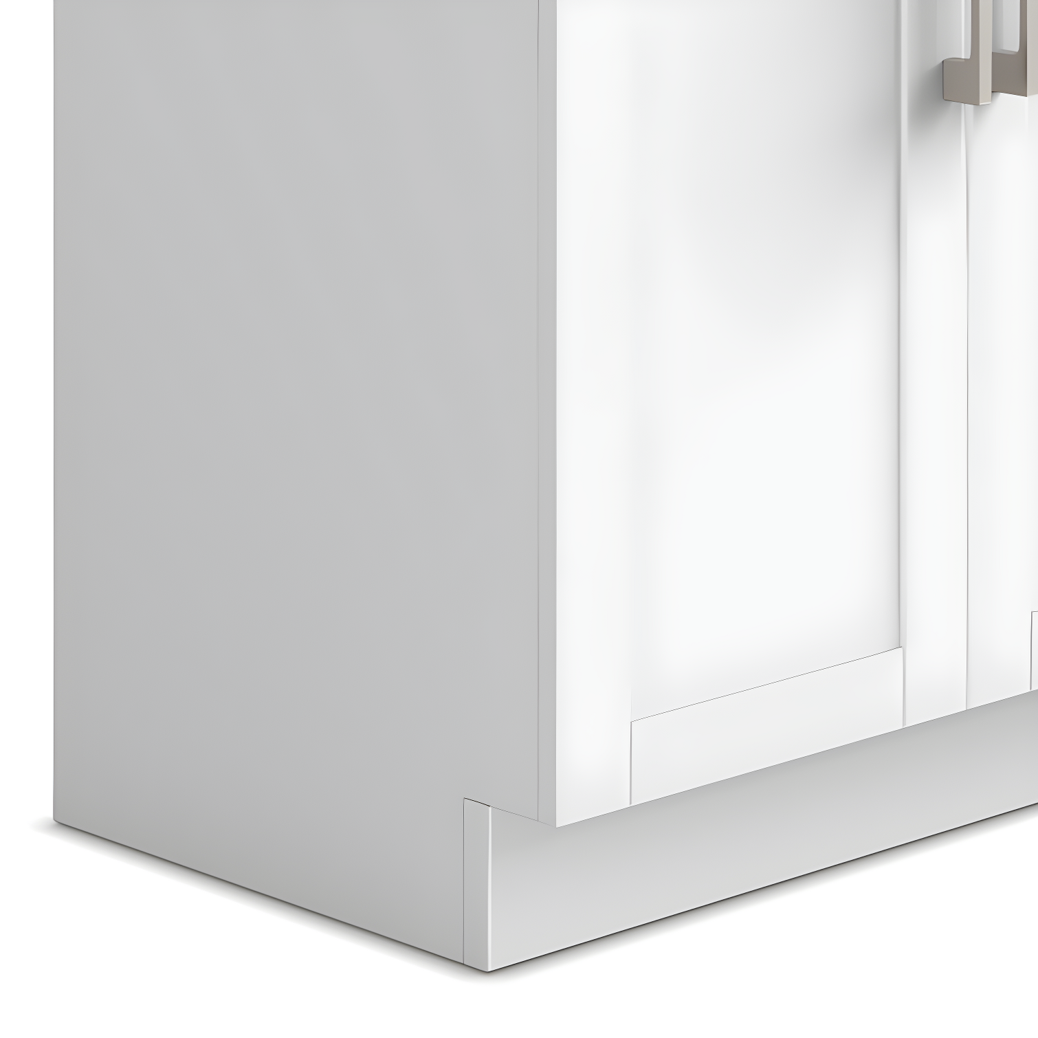 Simpli Home AXCLDYHEN28-SS Hennessy  All-in-One 28-inch Utility Sink & Cabinet in Pure White