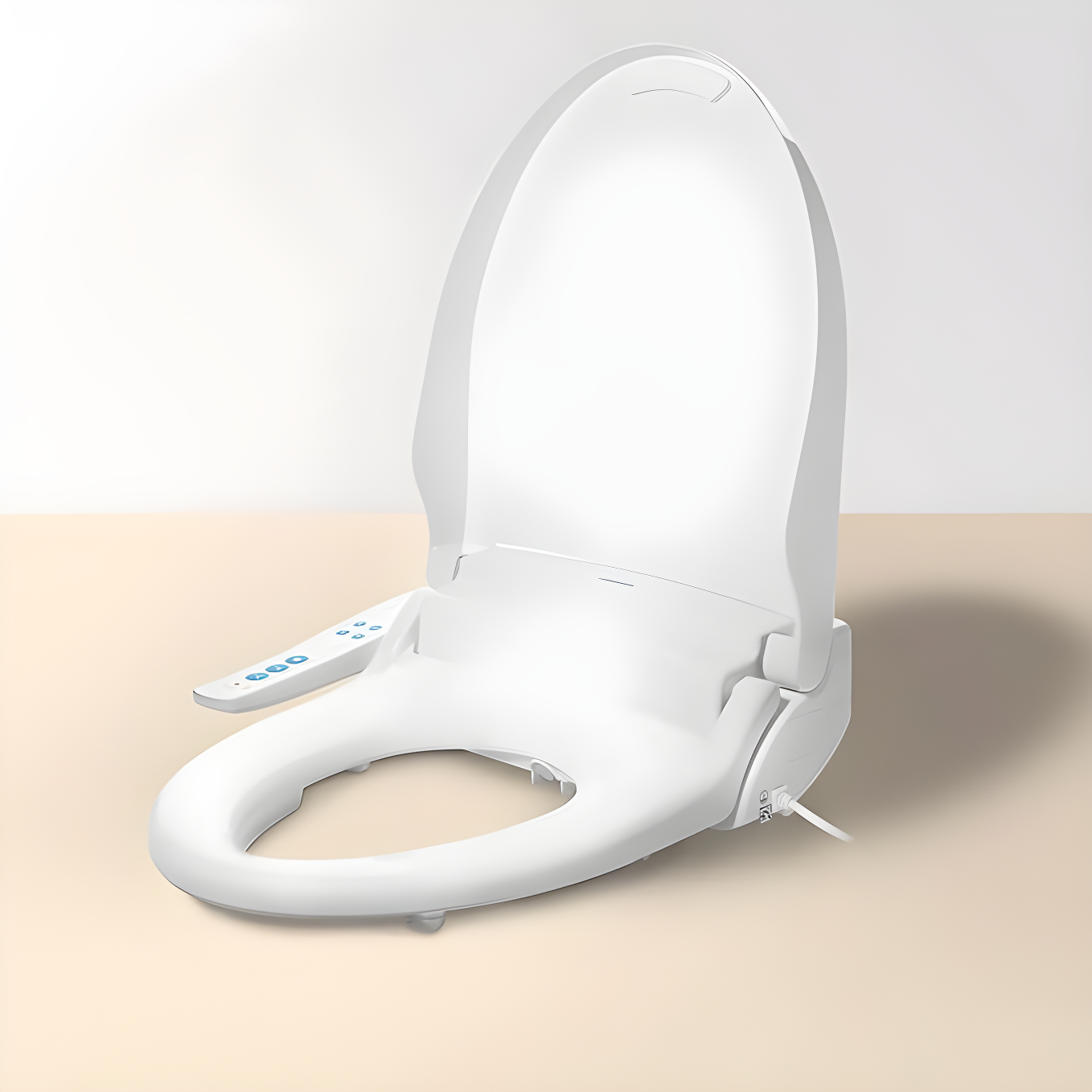 OmigoGS Essential Bidet Toilet Seat, Round White