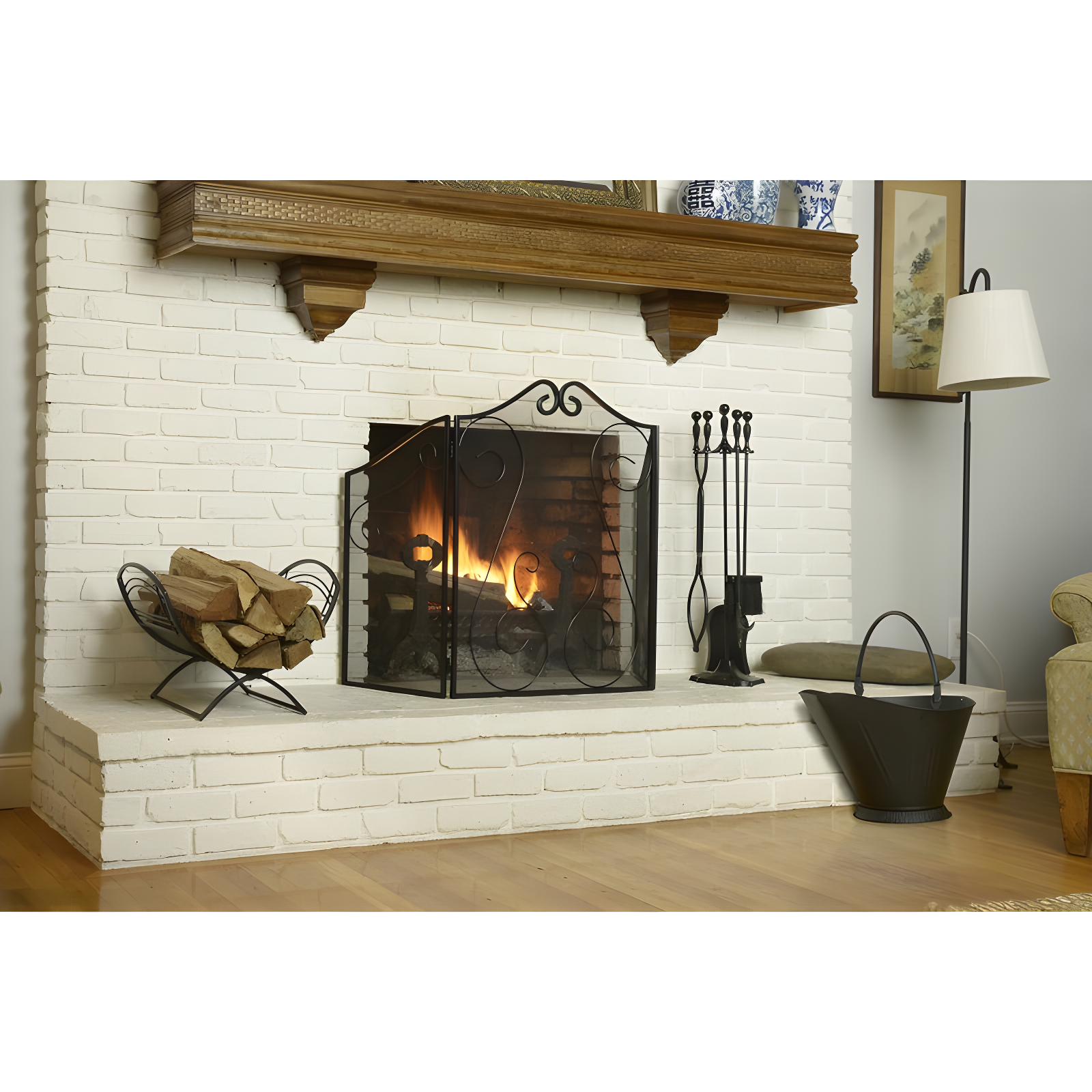 ShelterLogic Fireplace Classic Steel Log Carrier