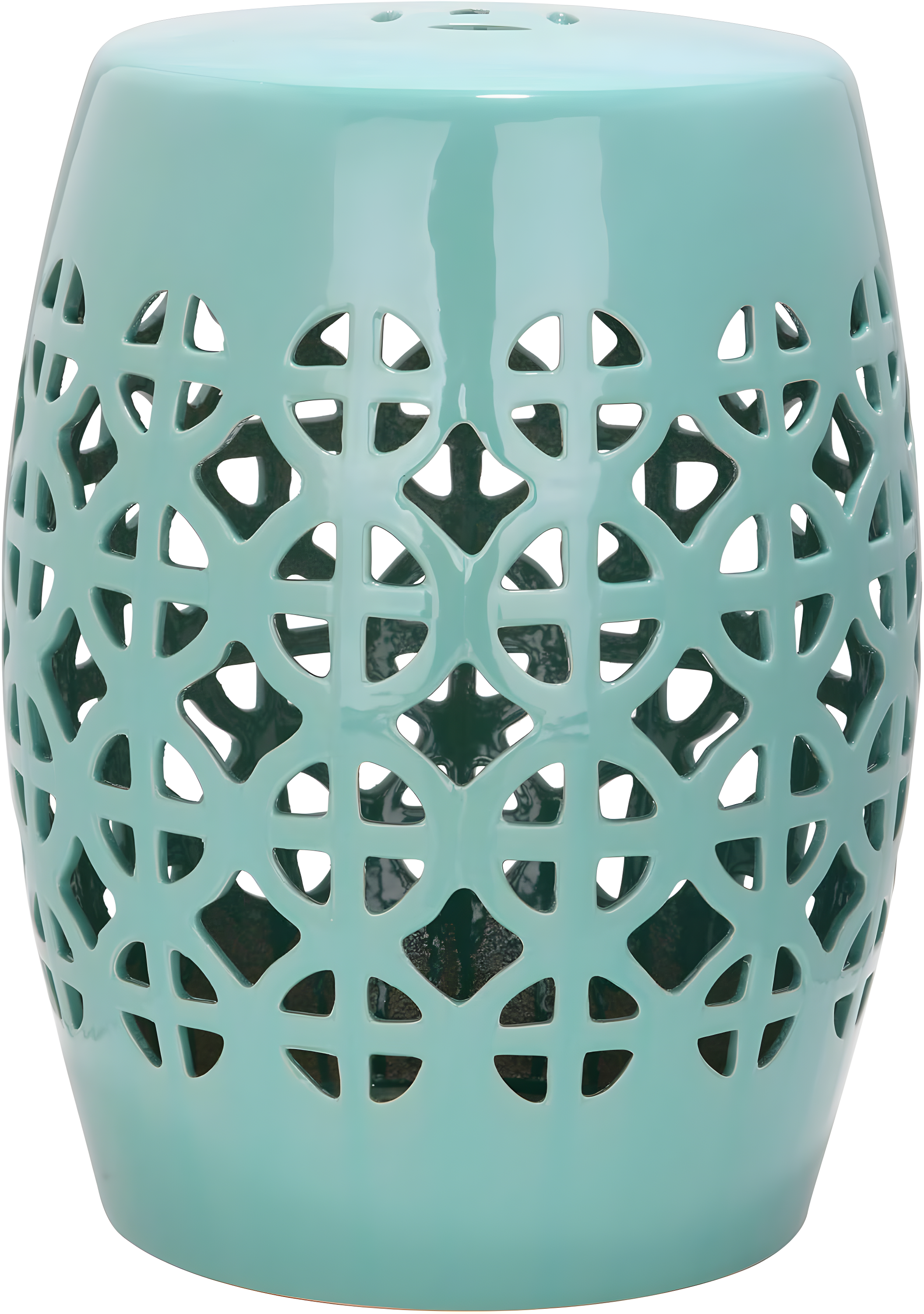 Circle Lattice Garden Stool - Indoor/Outdoor - ACS4508 - Creme - Safavieh