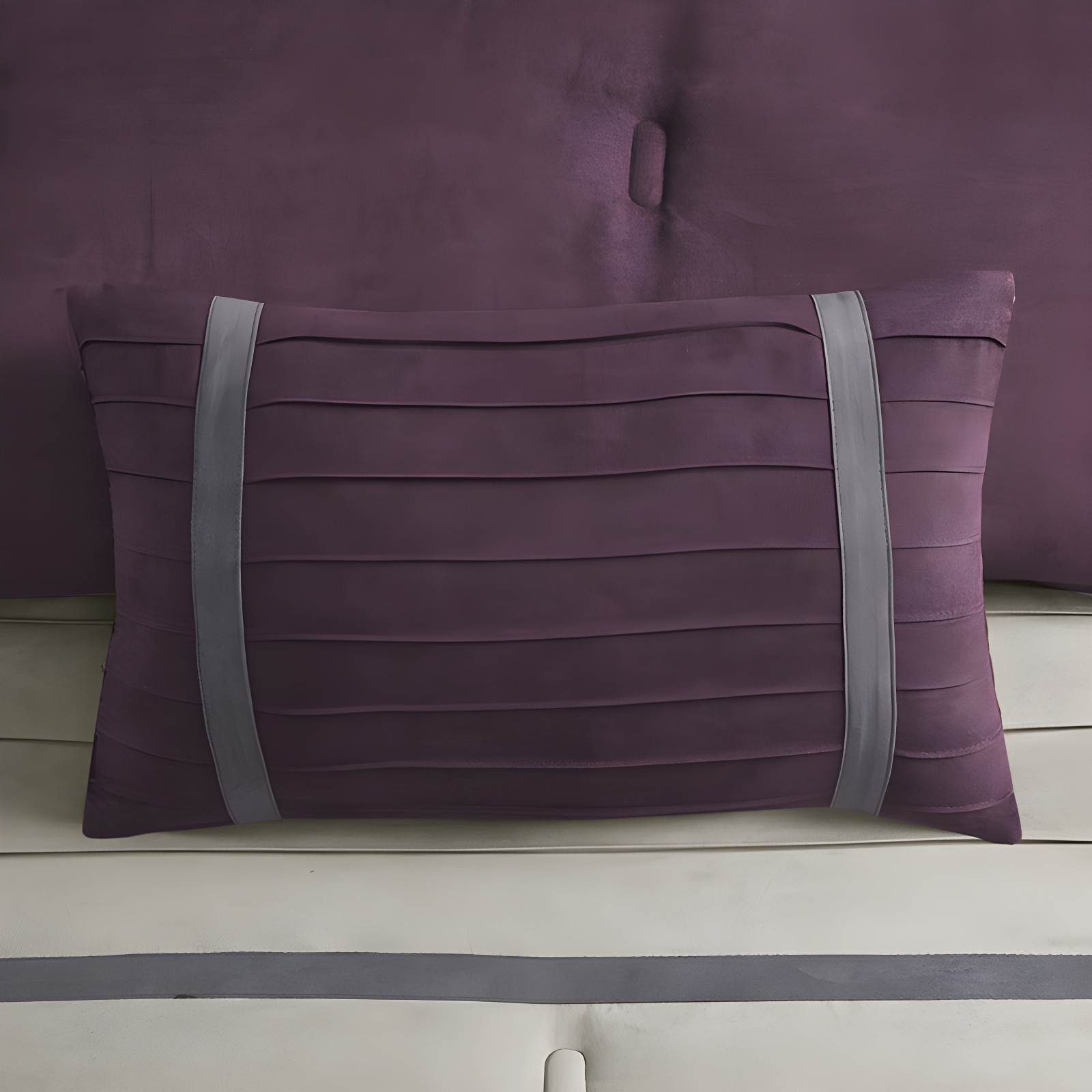 Palmer 7 PC Pieced Faux Suede Comforter Set