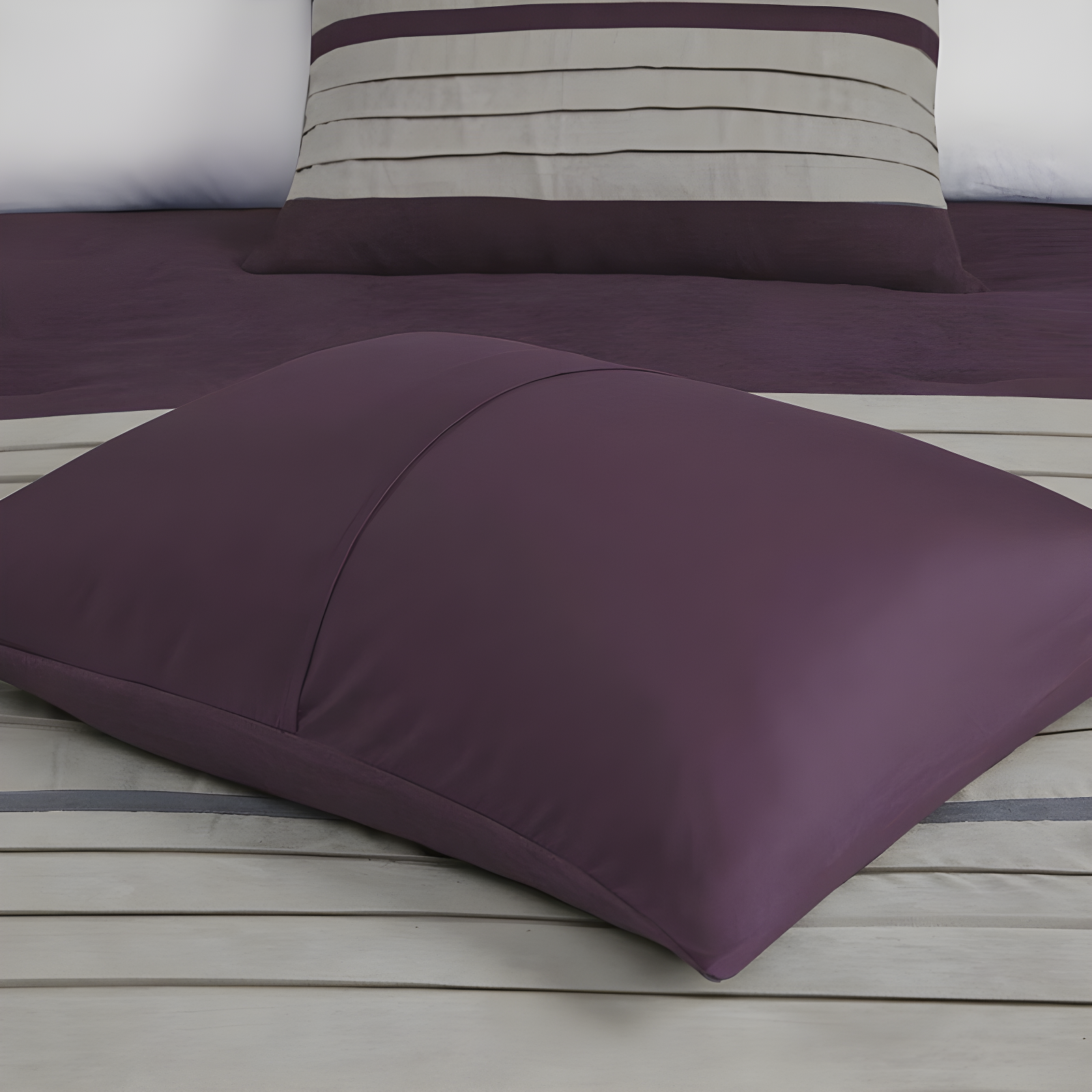 Palmer 7 PC Pieced Faux Suede Comforter Set