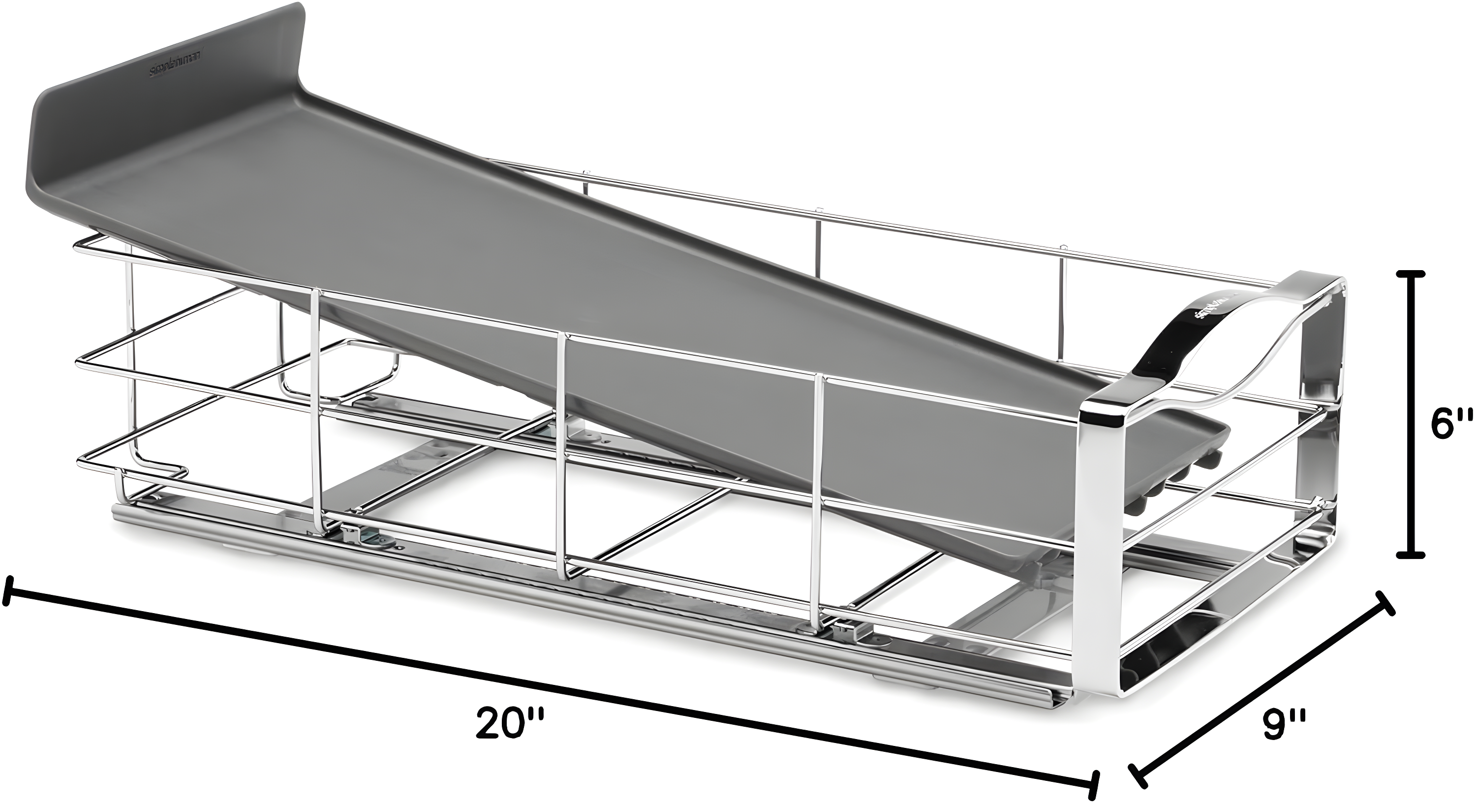 Simplehuman Pull-Out Cabinet Organizer, Heavy-Gauge Steel Frame