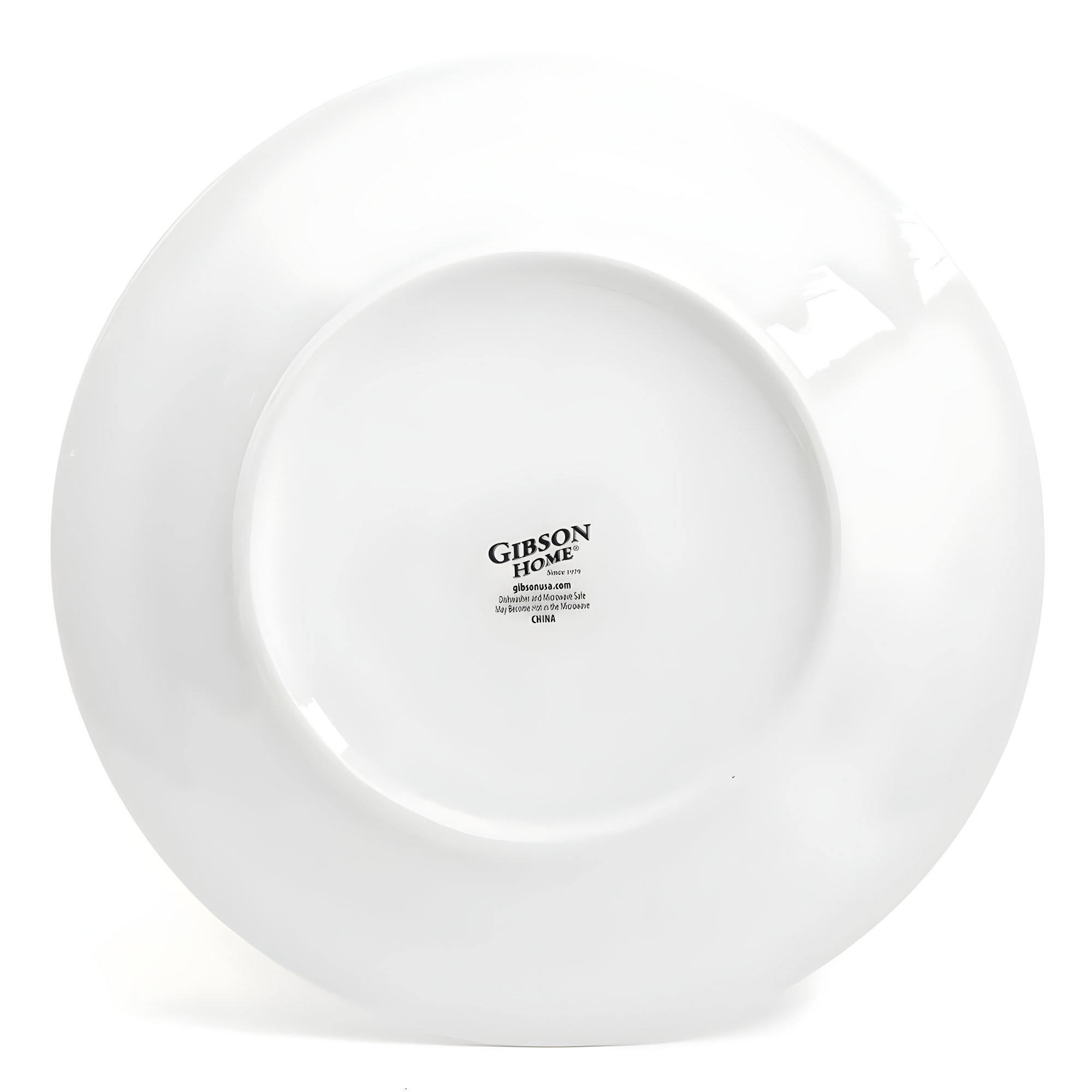 Gibson Home Embossed Buffet 16 Piece Ceramic Dinnerware Set in White