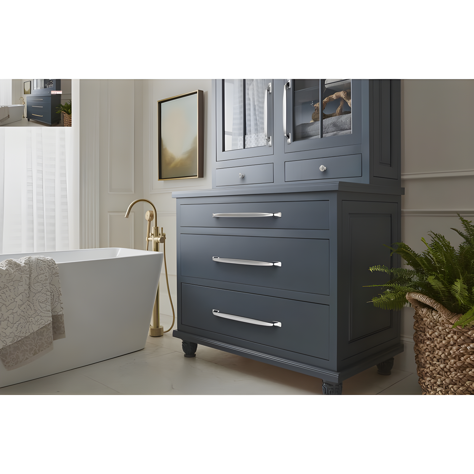 Amerock Highland Ridge 18 inch (457mm) Center-to-Center Polished Chrome Appliance Pull