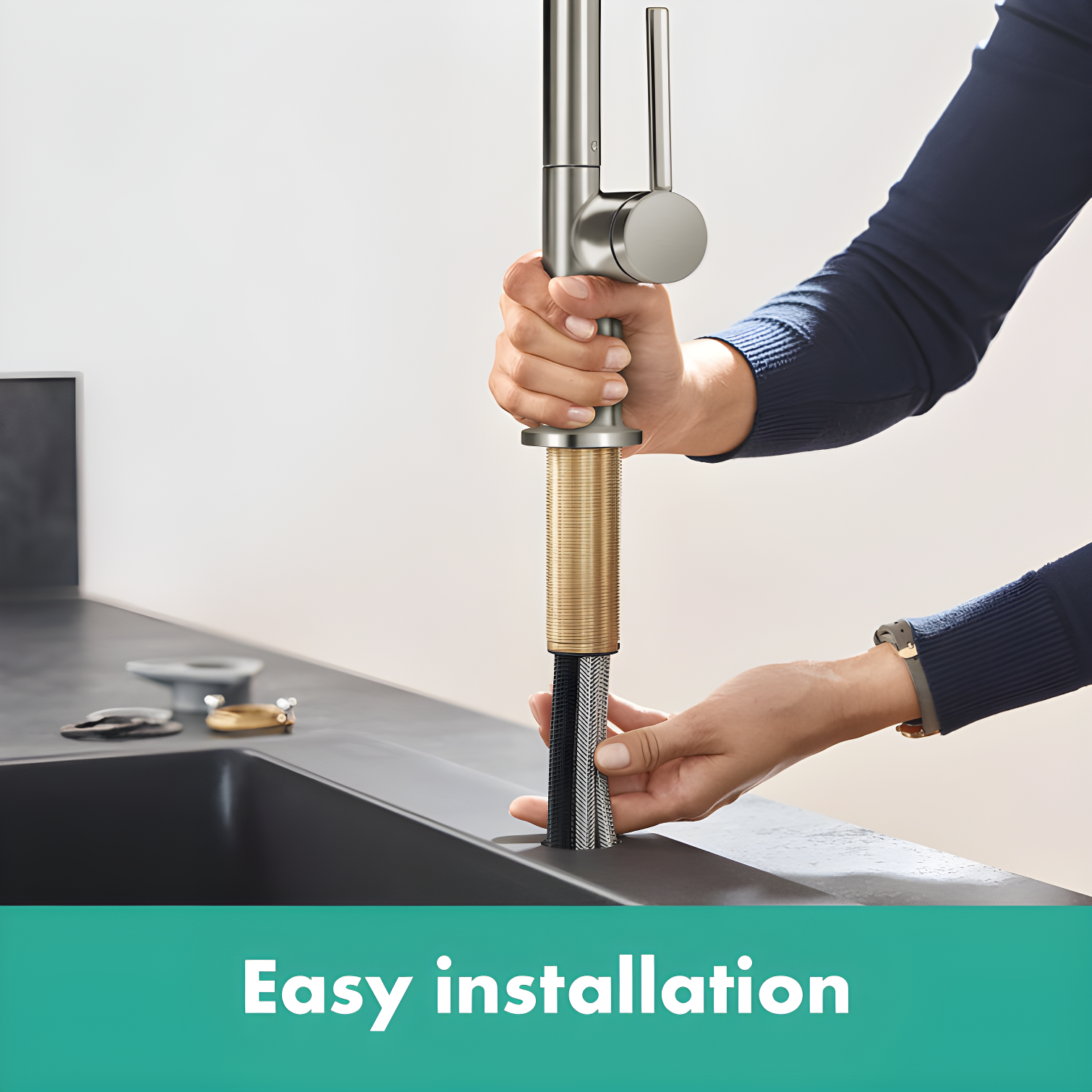 hansgrohe Talis N Kitchen Faucet, U-Style 1-Spray, 1.75 GPM