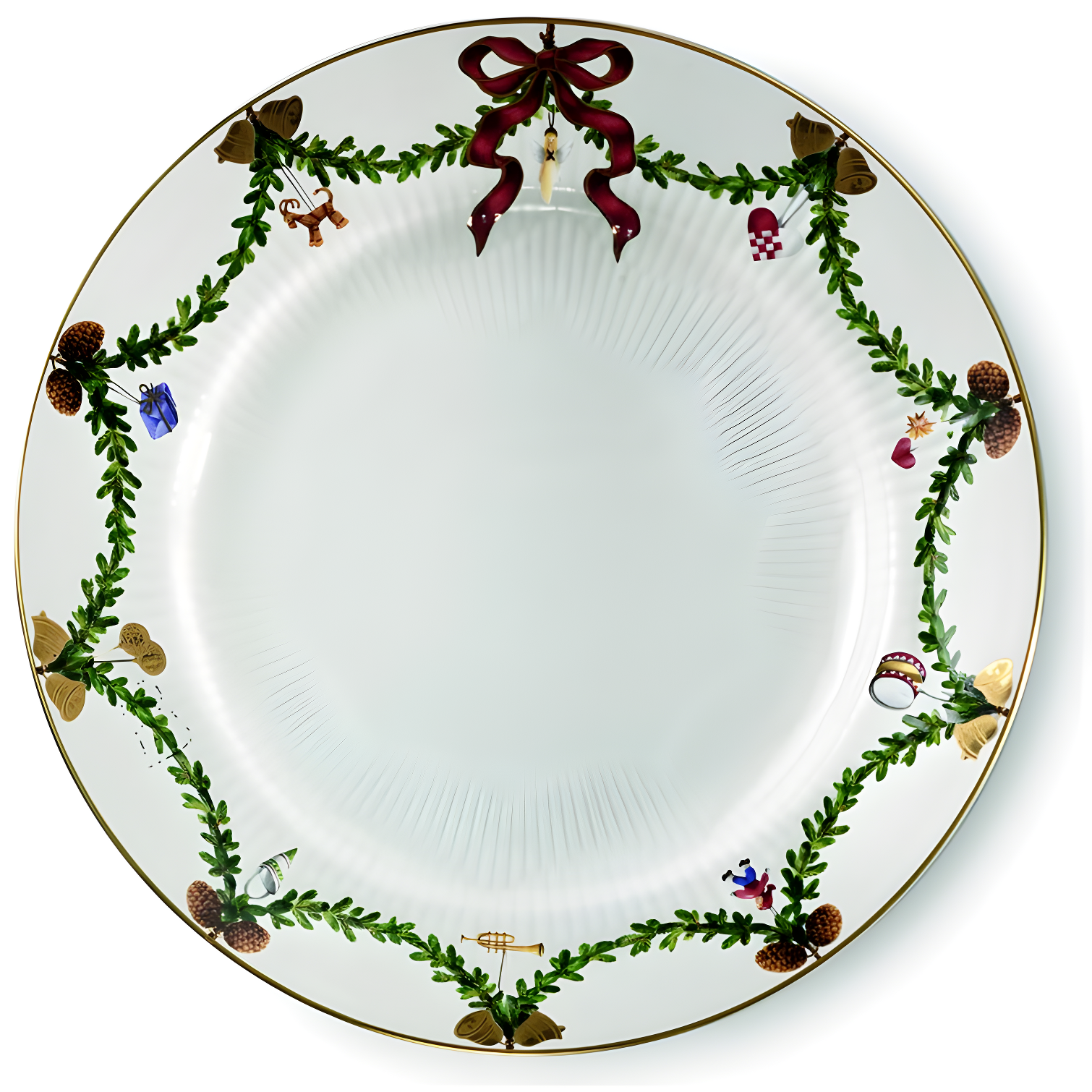 Star Fluted Christmas Royal Copenhagen 10.6299" Dinner Plate