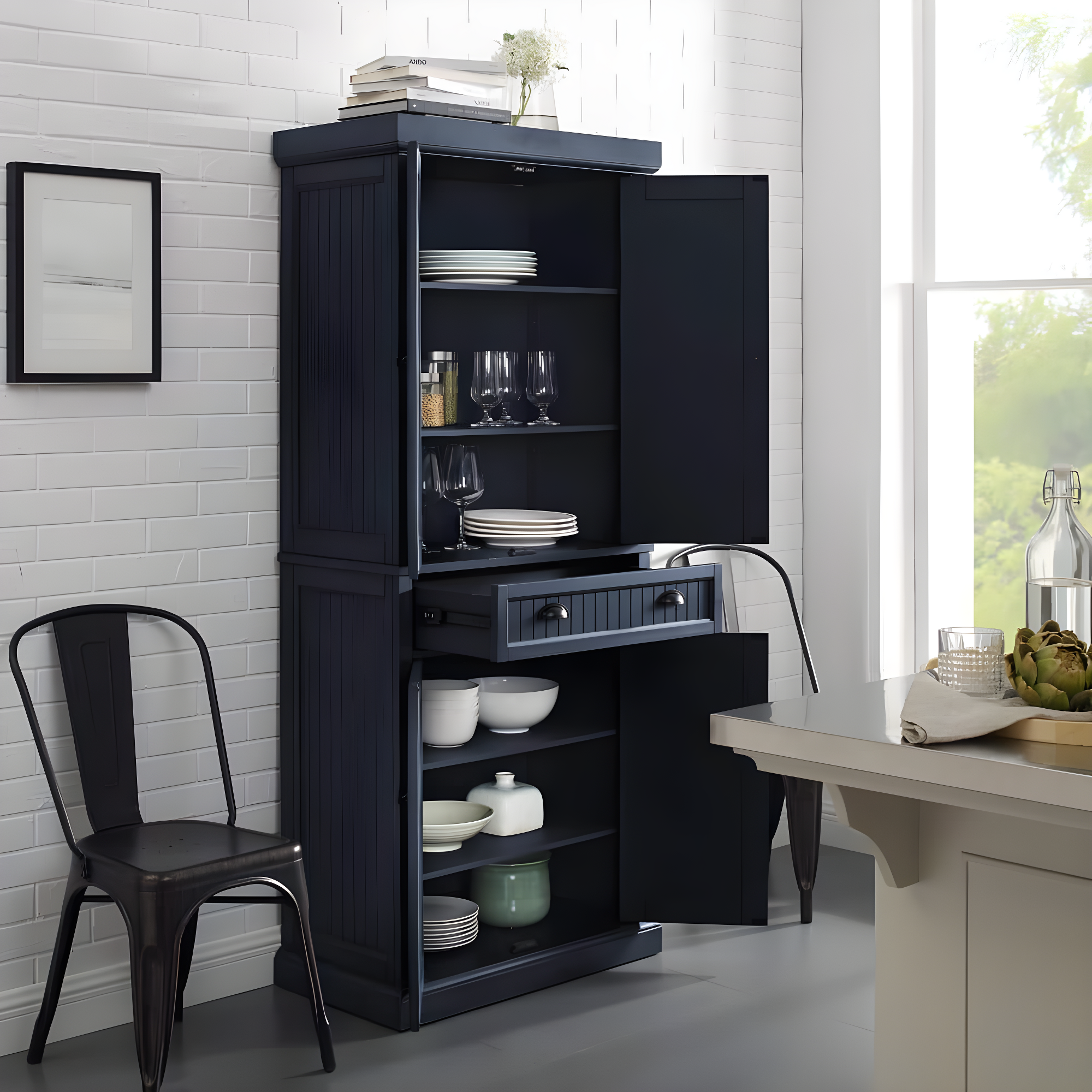 Seaside 72'' Kitchen Pantry