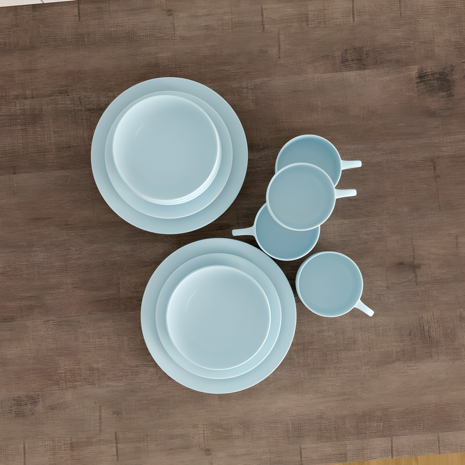 Wazee Matte 16 Piece Dinnerware Set, Service for 4