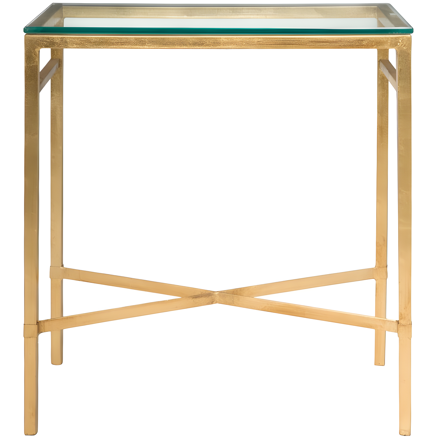 Viggo Side Table - Gold/Glass - Safavieh.