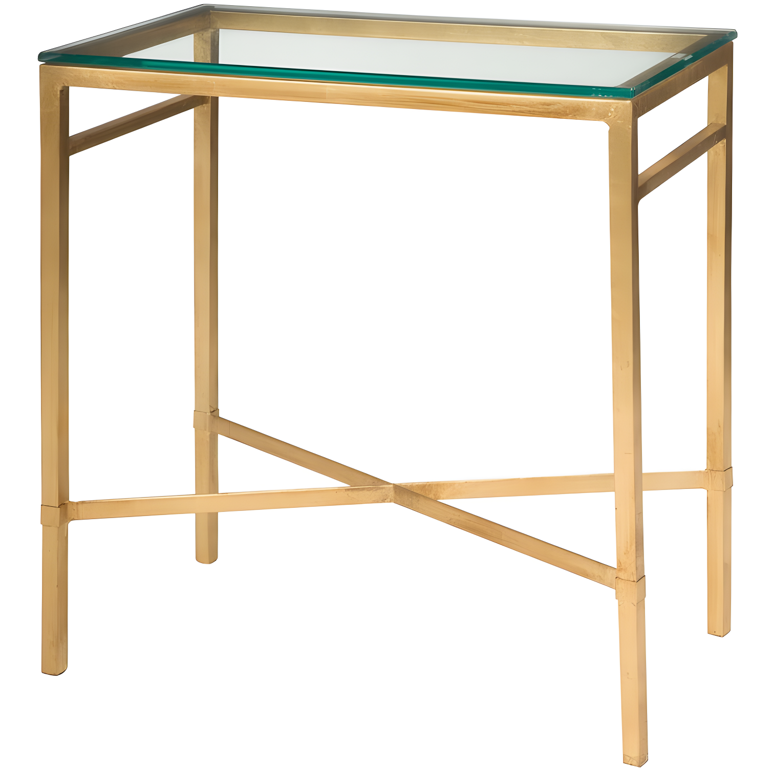 Viggo Side Table - Gold/Glass - Safavieh.
