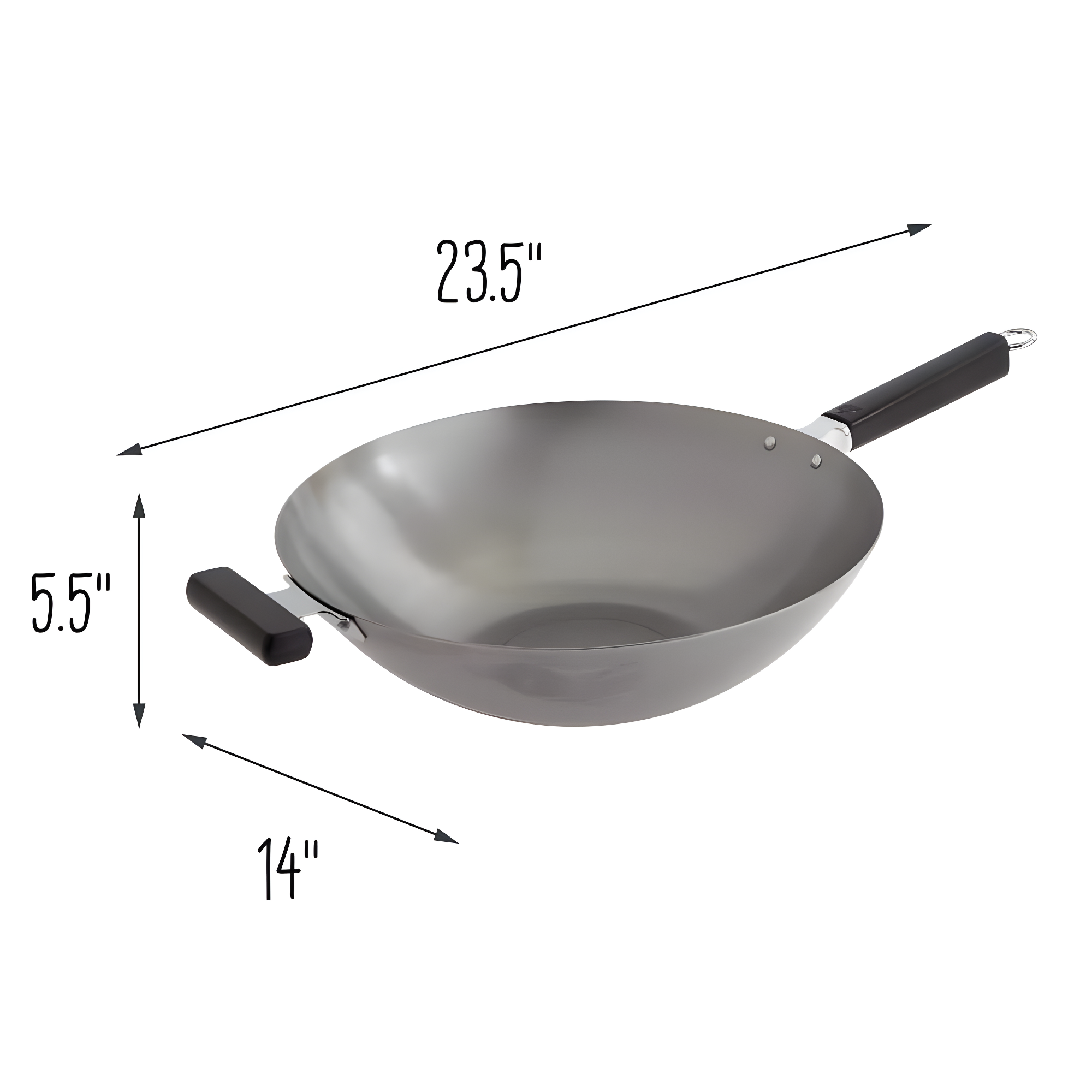 JOYCE CHEN 14'' Carbon Steel Wok