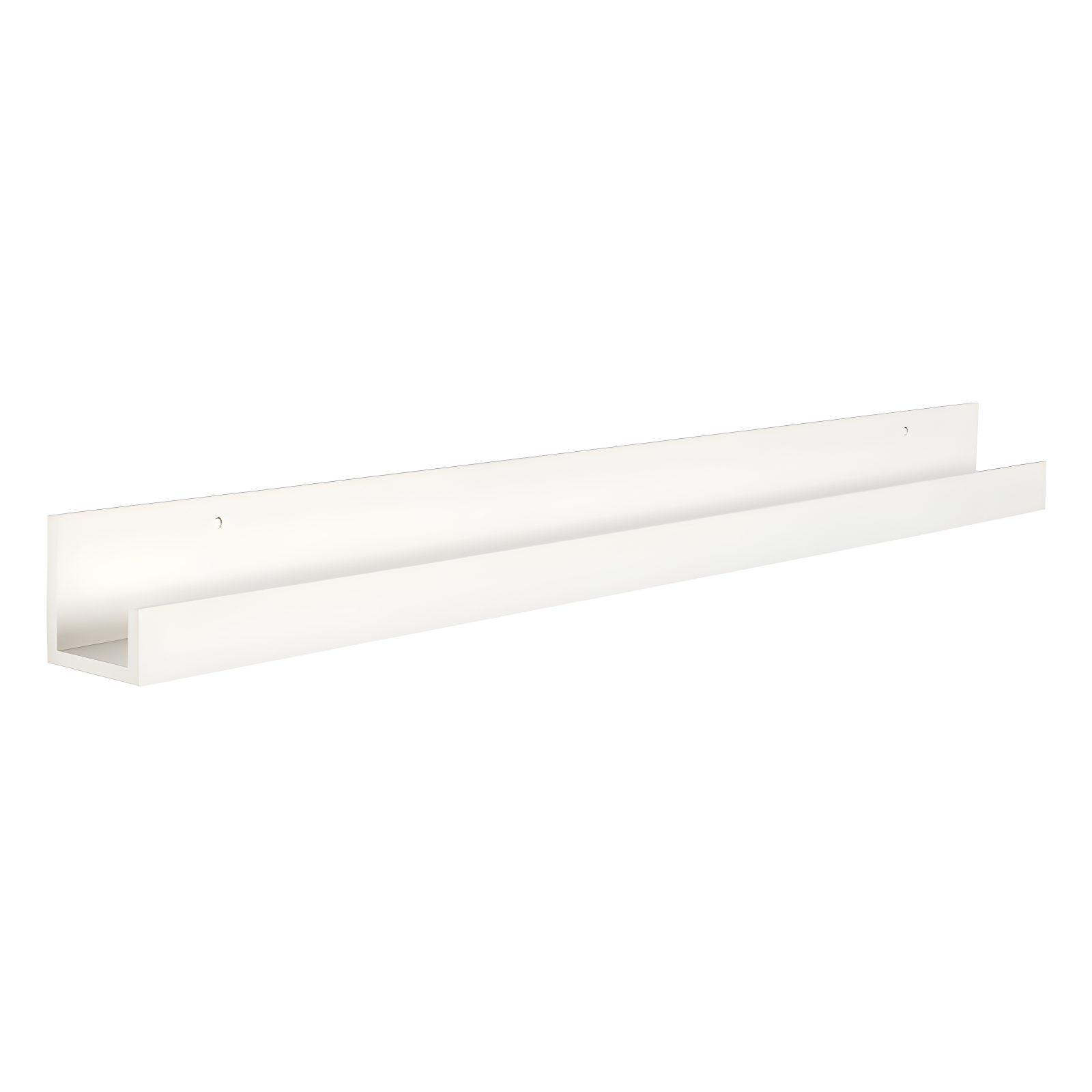 Kate & Laurel All Things Decor 3" x 42" Levie Wooden Picture Ledge Wall Shelf White: No Assembly, Wood Frame, Decorative Storage