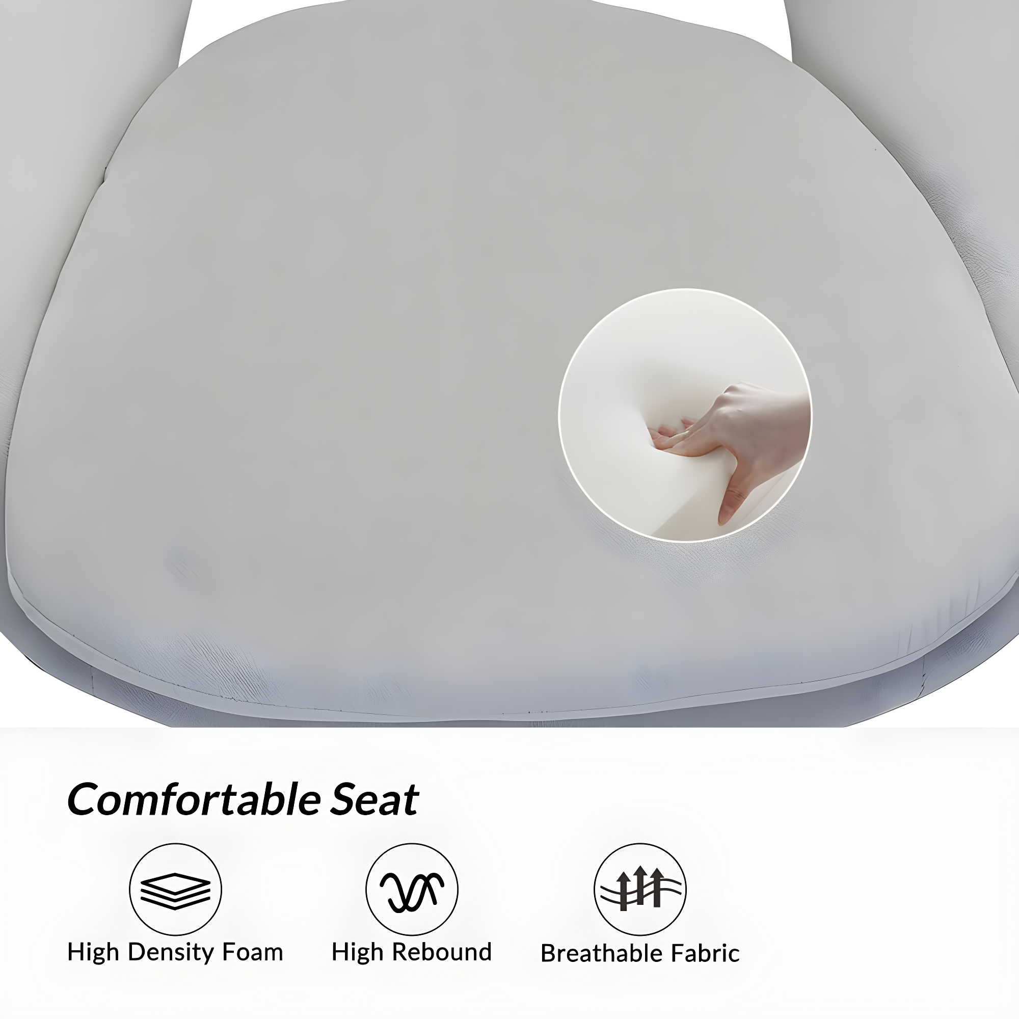 Louise Velvet Modern Task Chair with Ergonomic Design
