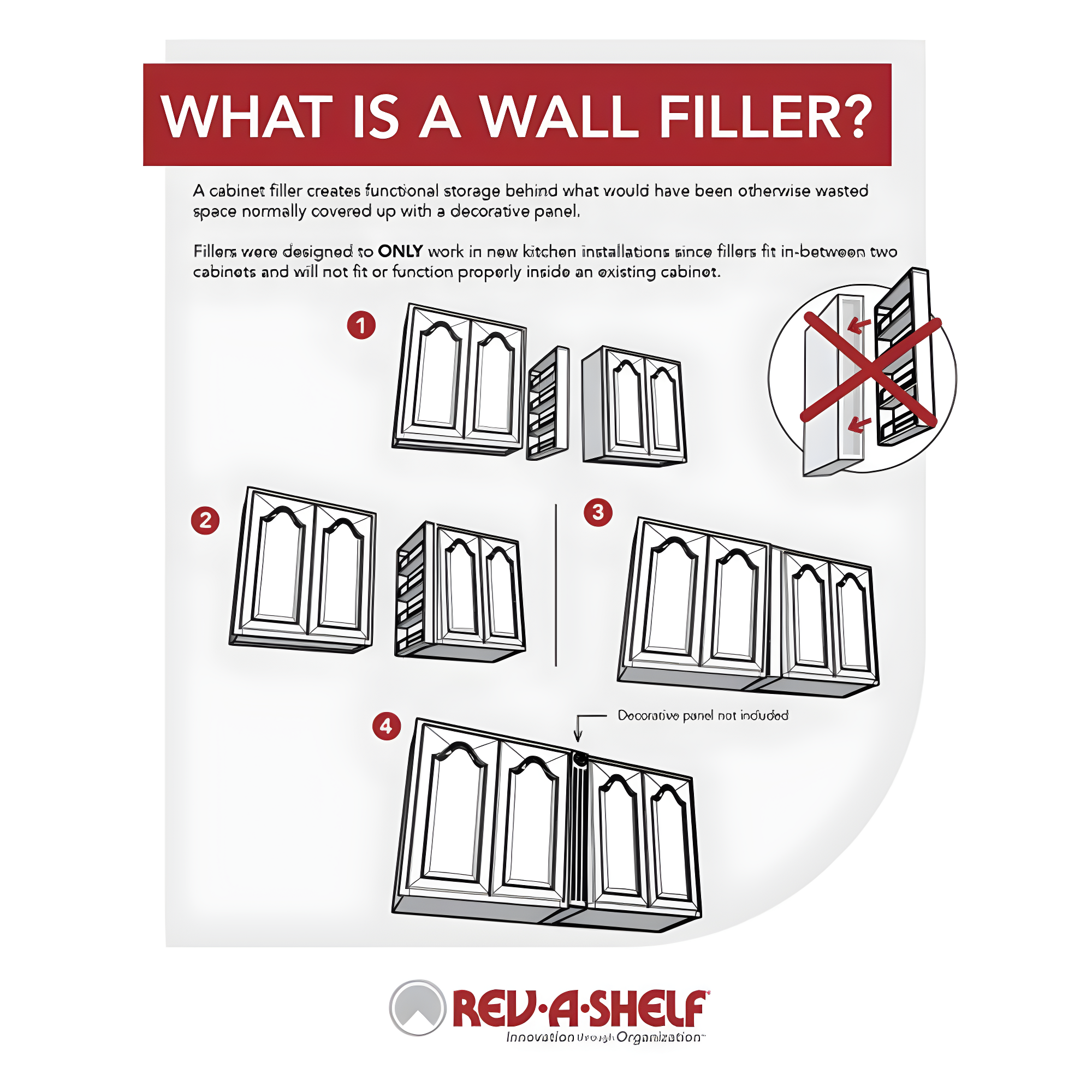 Rev-A-Shelf Rev-A-Shelf Pull Out Kitchen Cabinet Organizer Pantry Spice Rack