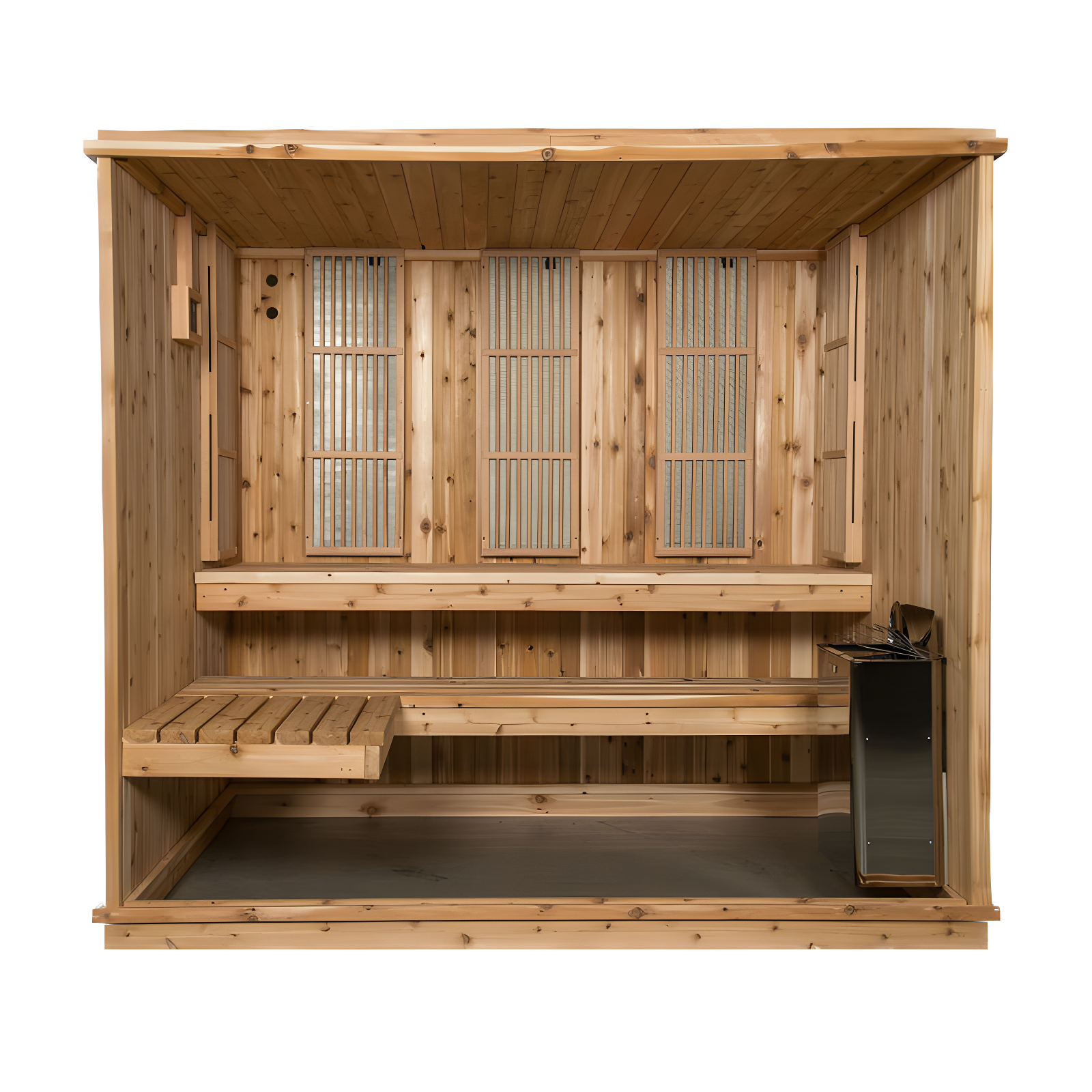 Almost Heaven Saunas Almost Heaven Saunas Bridgeport 6 - Person Traditional Steam Sauna in Cedar