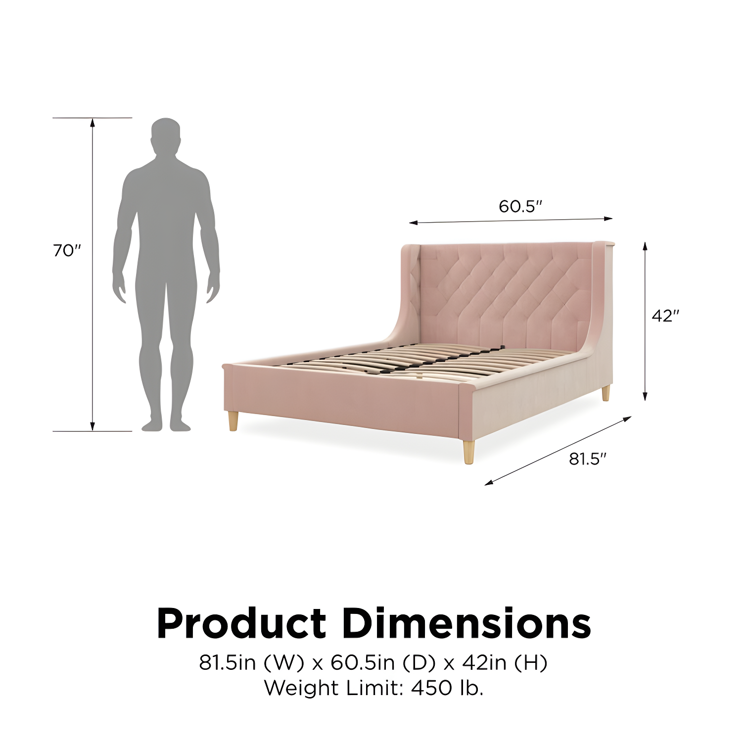 Ambrosia Full Platform Bed
