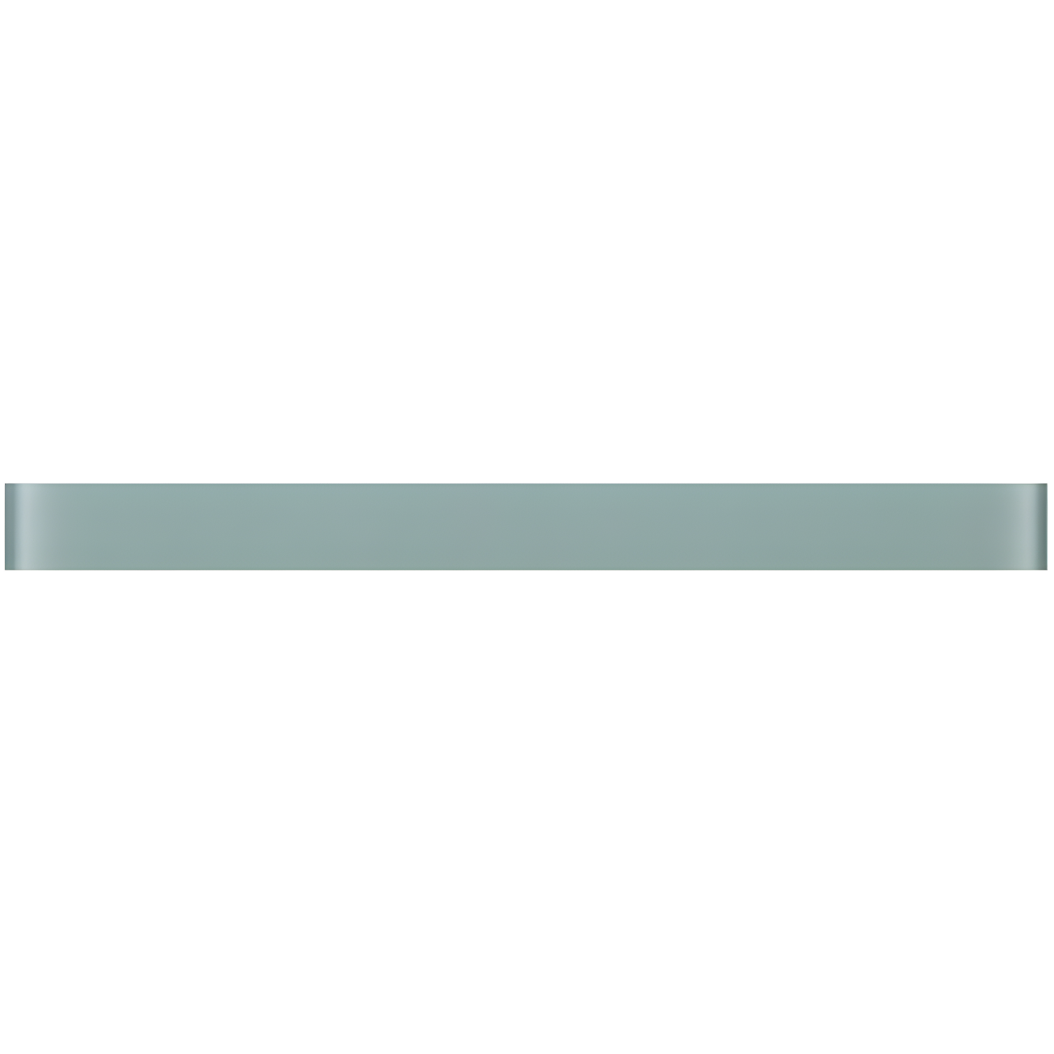 Pencil 1'' x 11.75'' Glass Border Tile (Set of 11)