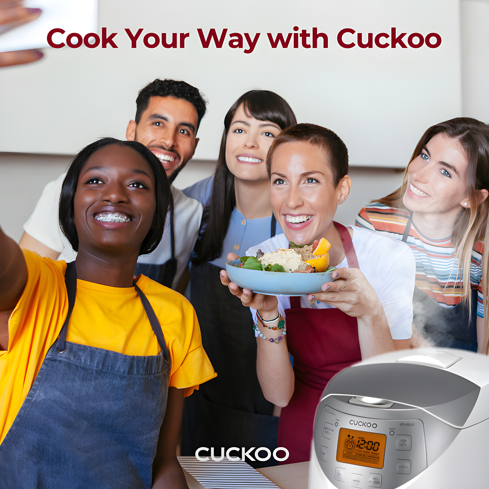 Cuckoo Electronics CUCKOO CR-0632F 6-Cup (Uncooked) / 12-Cup (Cooked) Micom Rice Cooker with Nonstick Inner Pot, 11 Menu Modes, LCD Display, Fuzzy Logic Tech, Auto Clean (White/Grey) Multifunctional Rice Maker and Warmer
