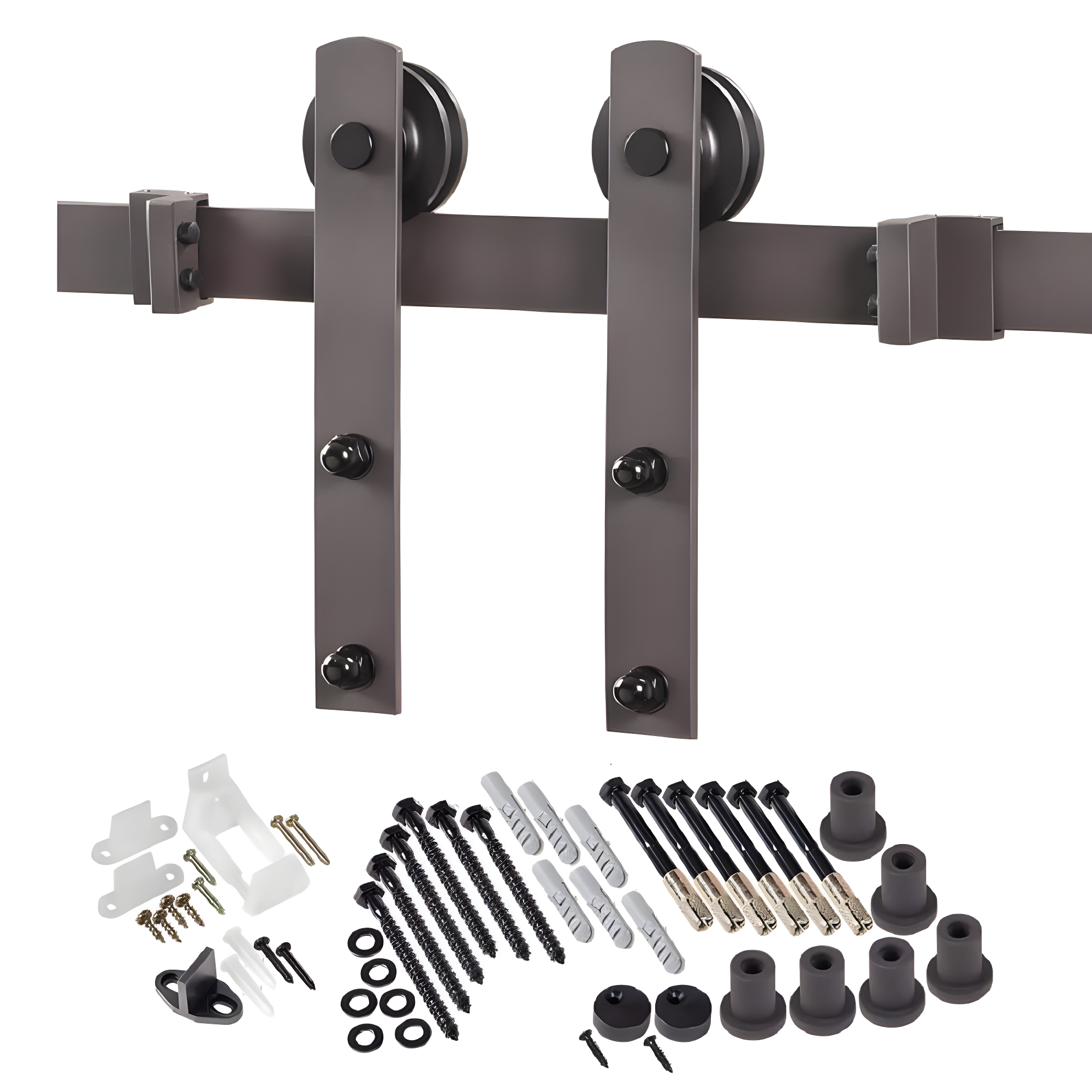 Spectrum Straight Strap Standard Single Barn Door Hardware Kit