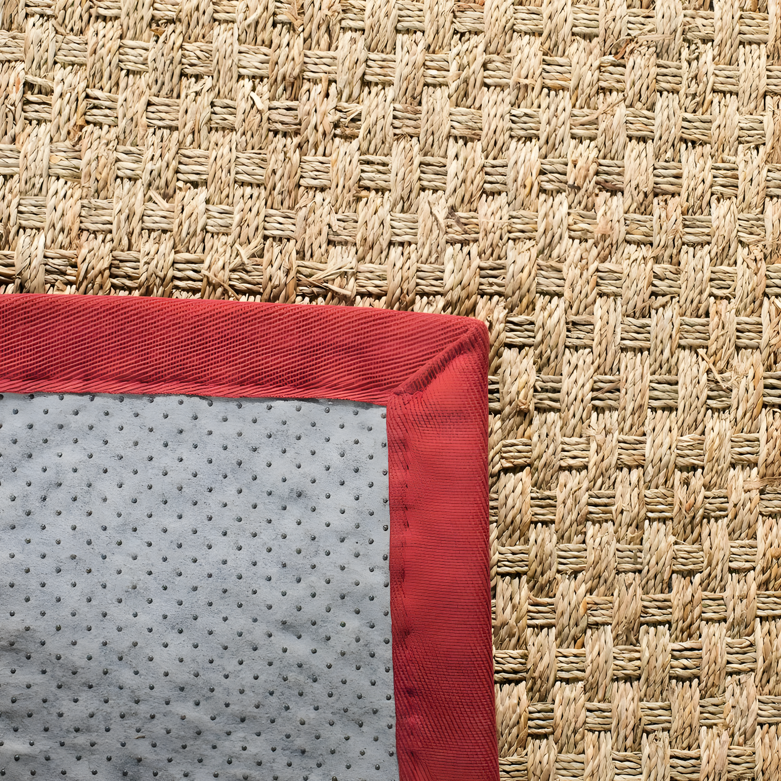 Natural Fiber NF114 Power Loomed Indoor Area Rug - Natural/Red - 4'x6' - Safavieh.