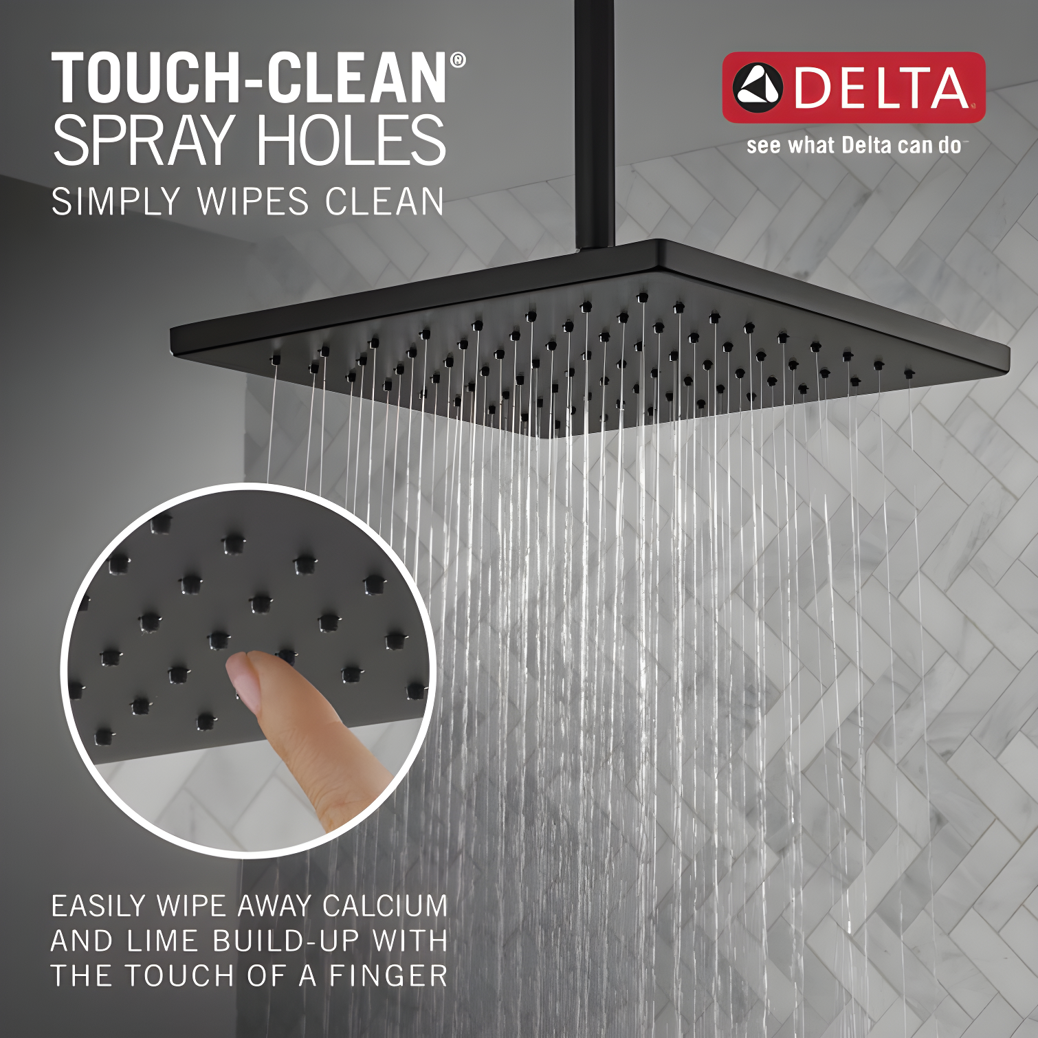 Delta Rain Adjustable Shower Head