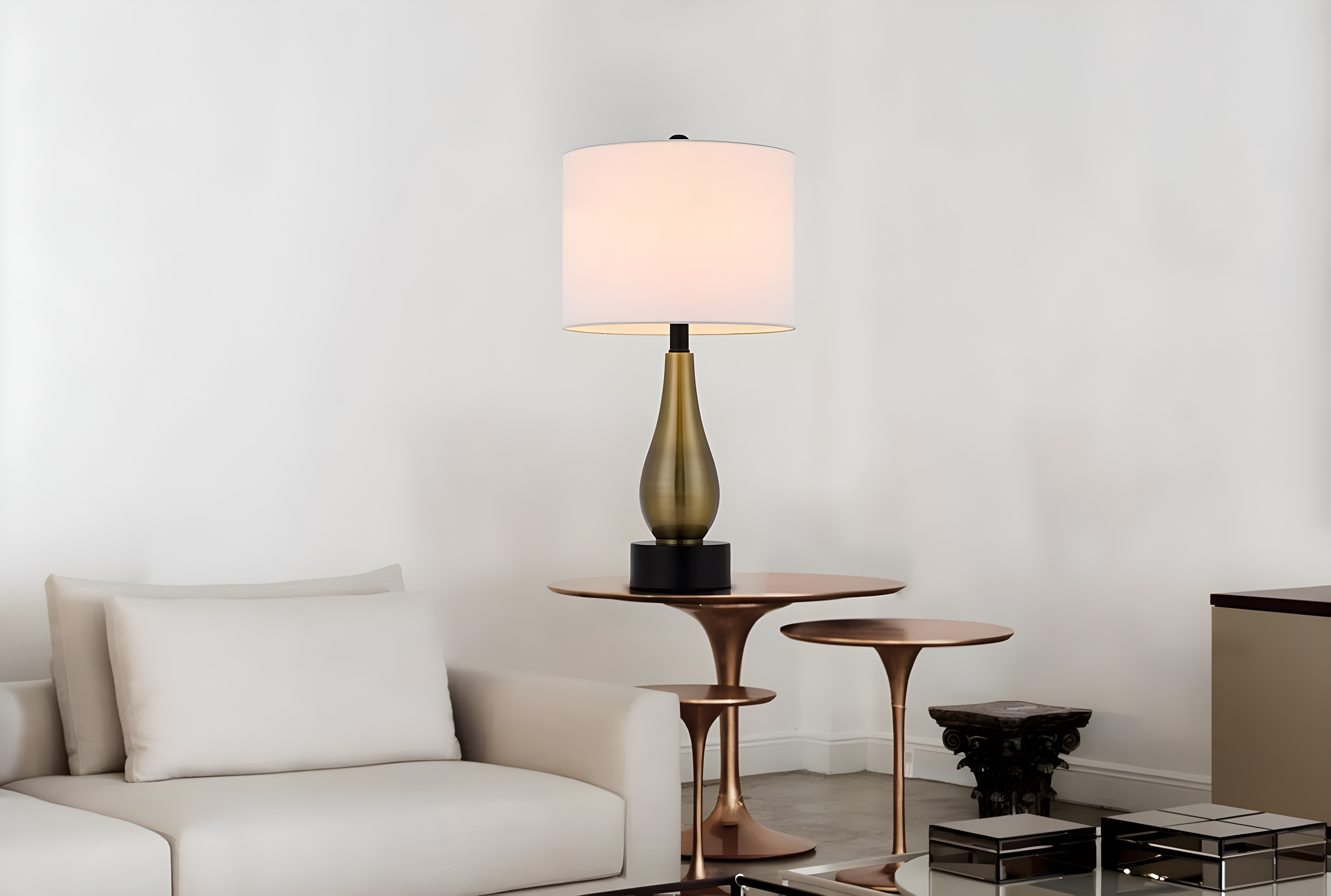 Cal Lighting - Ashland - 1 Light Table Lamp (Set of 2) In Contemporary Style-23