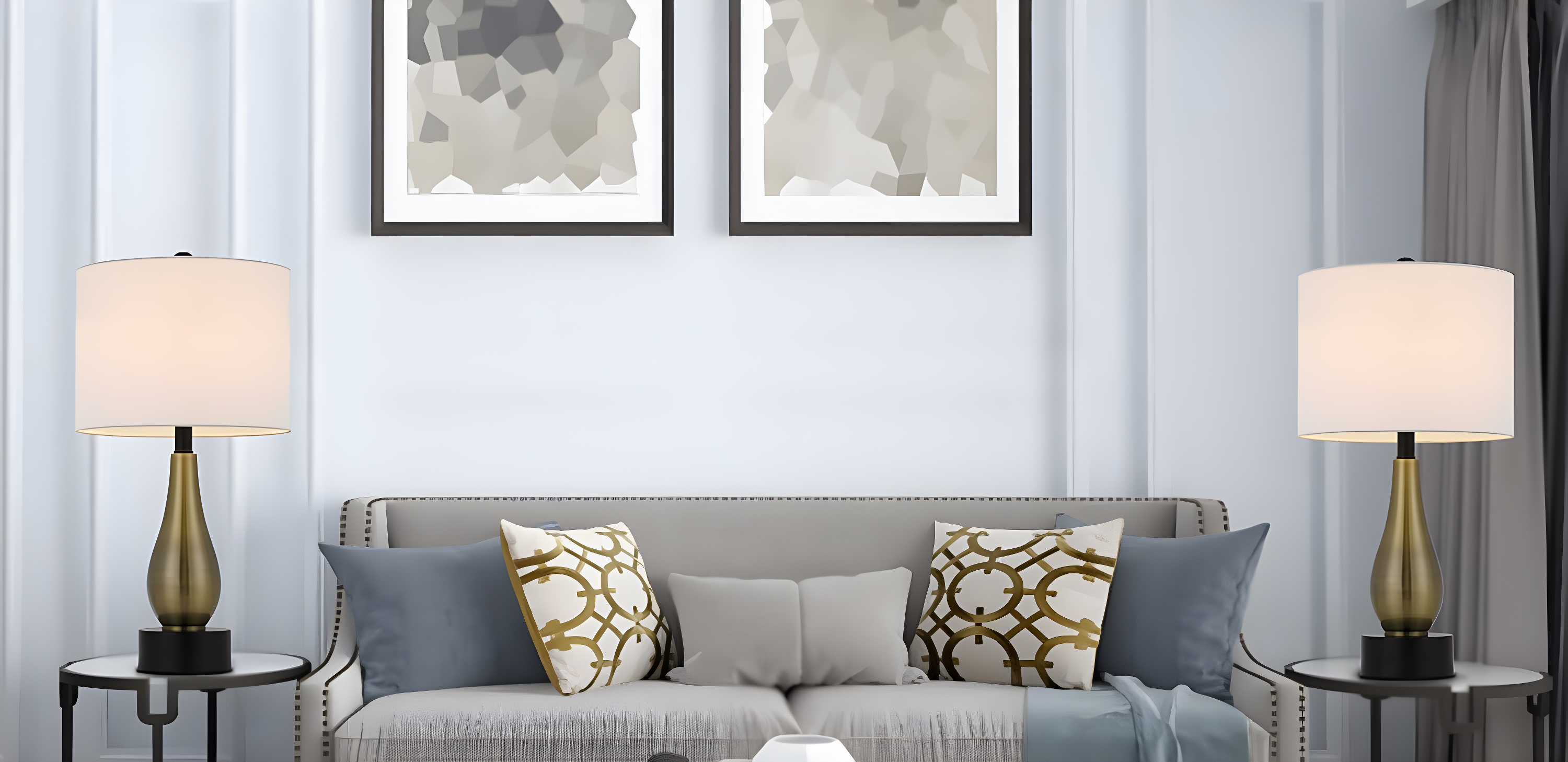 Cal Lighting - Ashland - 1 Light Table Lamp (Set of 2) In Contemporary Style-23