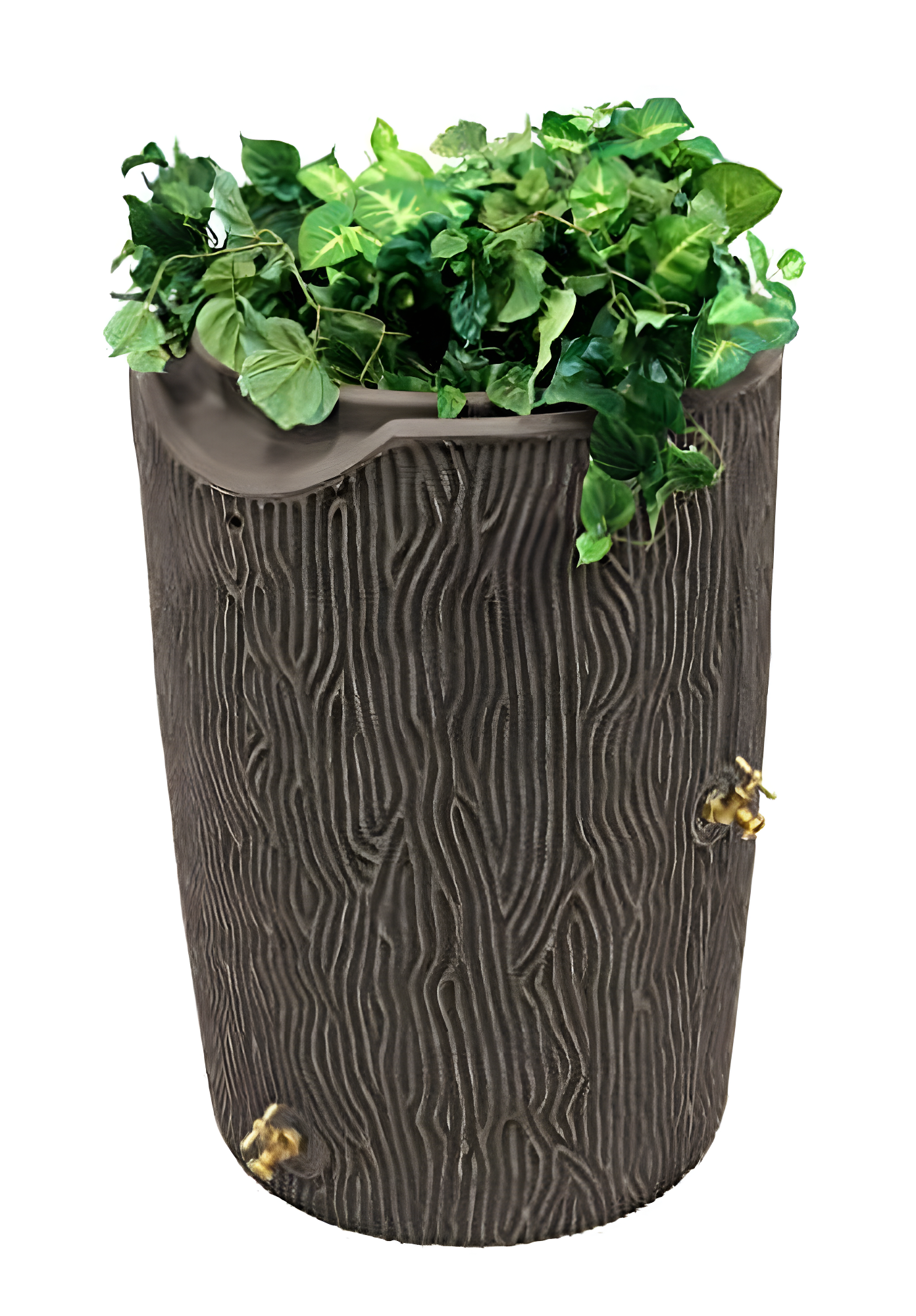 Good Ideas Good Ideas 50 Gallons Plastic Drainable Dual Overflow Planter Rain Barrel