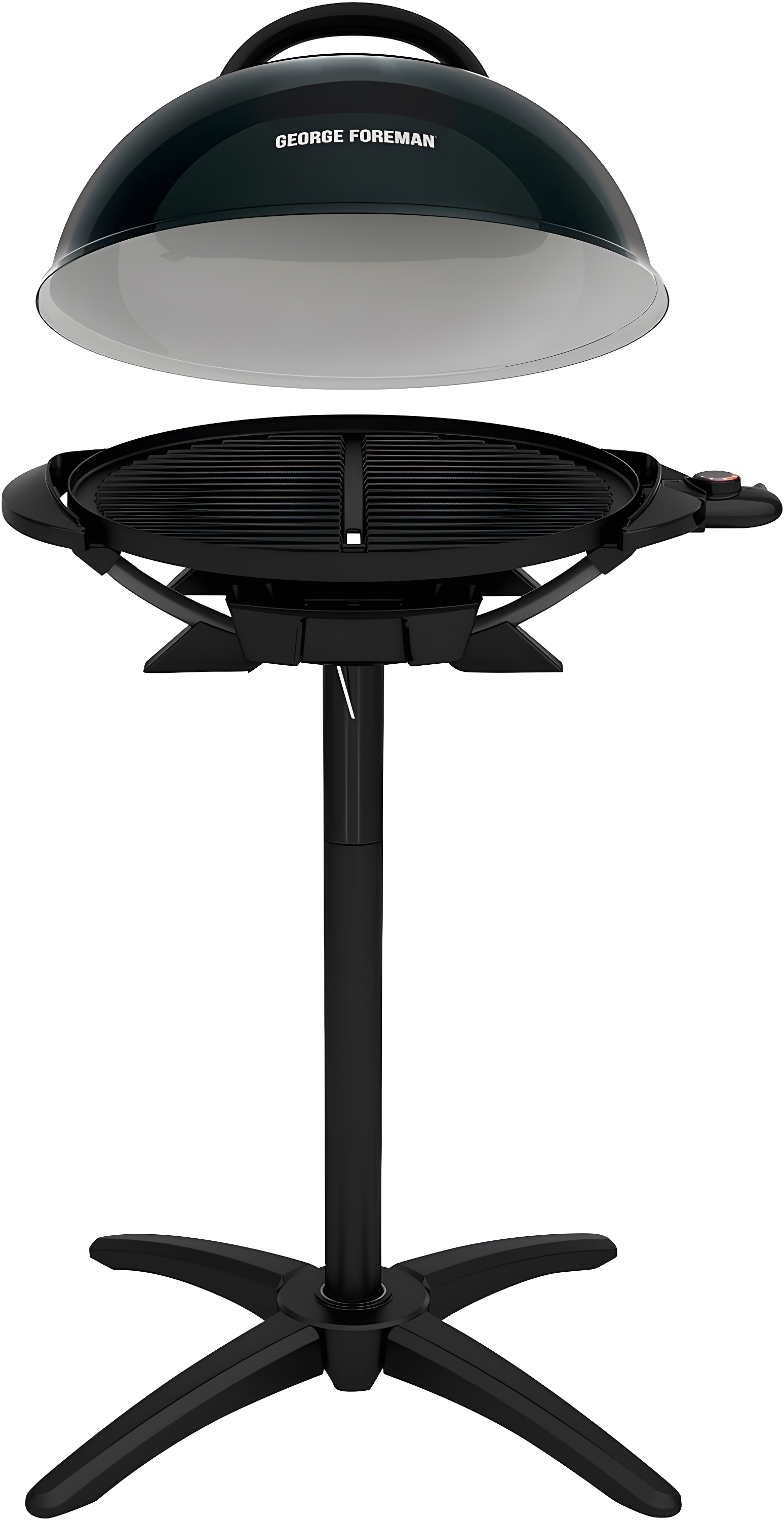 George Foreman George Foreman Indoor/Outdoor Electric Patio Grill, Apartment Approved, 15-Serving, Removable Stand, Black