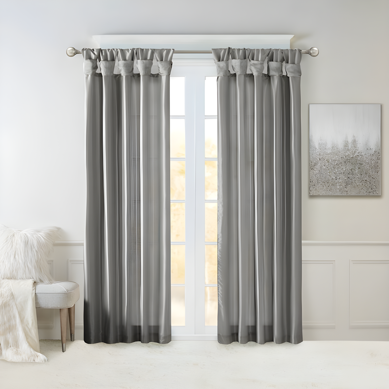 Polyester Single Curtain Panel Panel