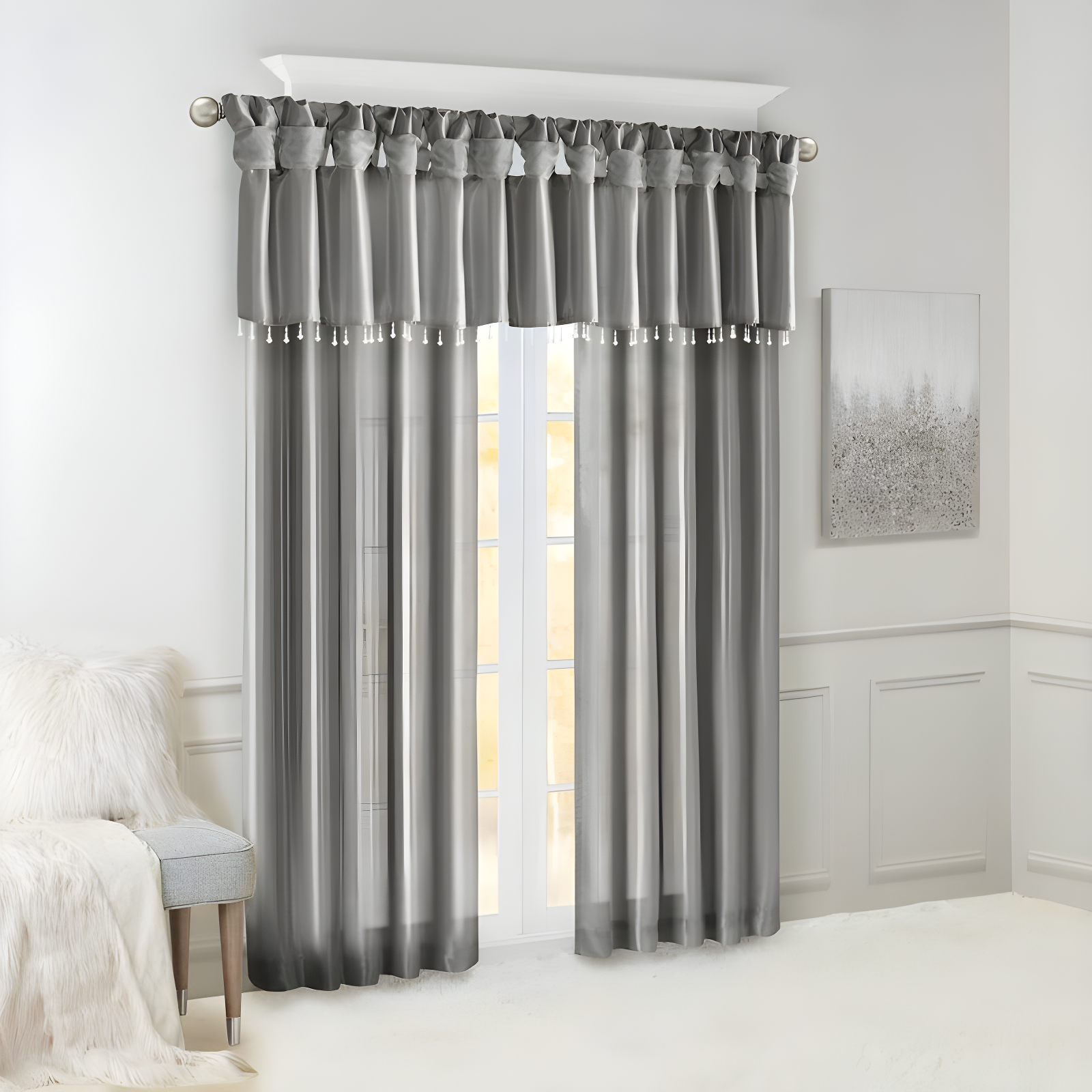 Polyester Single Curtain Panel Panel