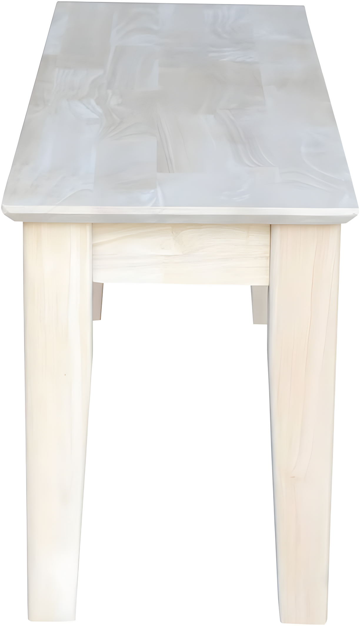 Farmhouse Bench - Unfinished - International Concepts: Hardwood Rectangular Seat for Dining & Bedroom, Seats 2